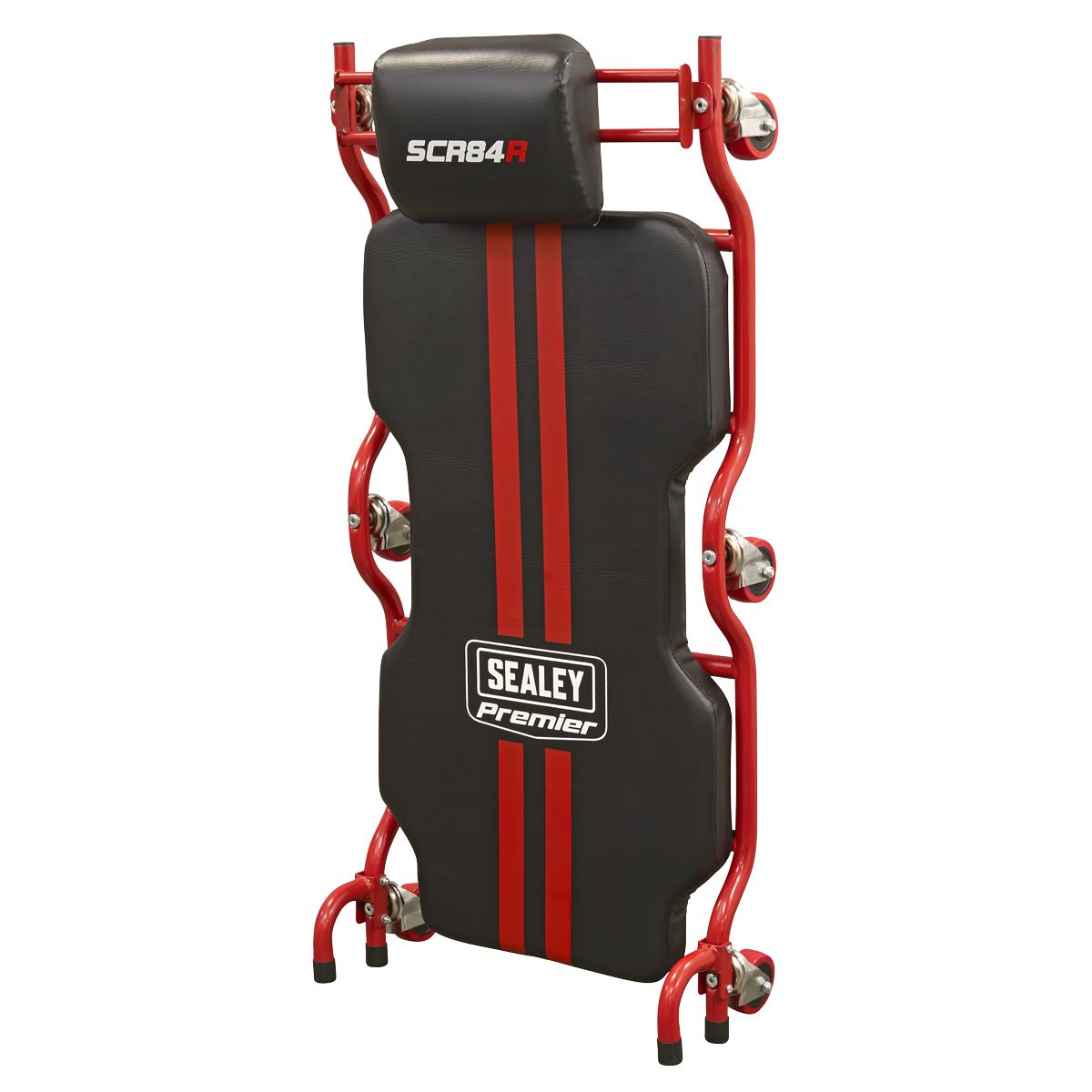 Sealey SCR84 Deluxe Steel Creeper with 6 Wheels & Headrest Sealey