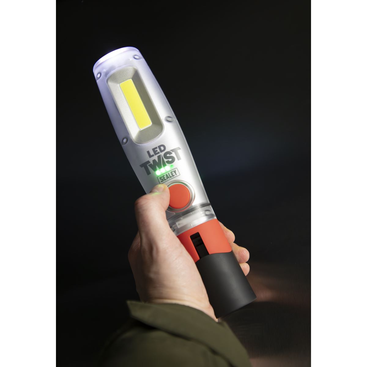 Sealey LED1001 Rechargeable Inspection Light 8W COB & 1W SMD LED Sealey