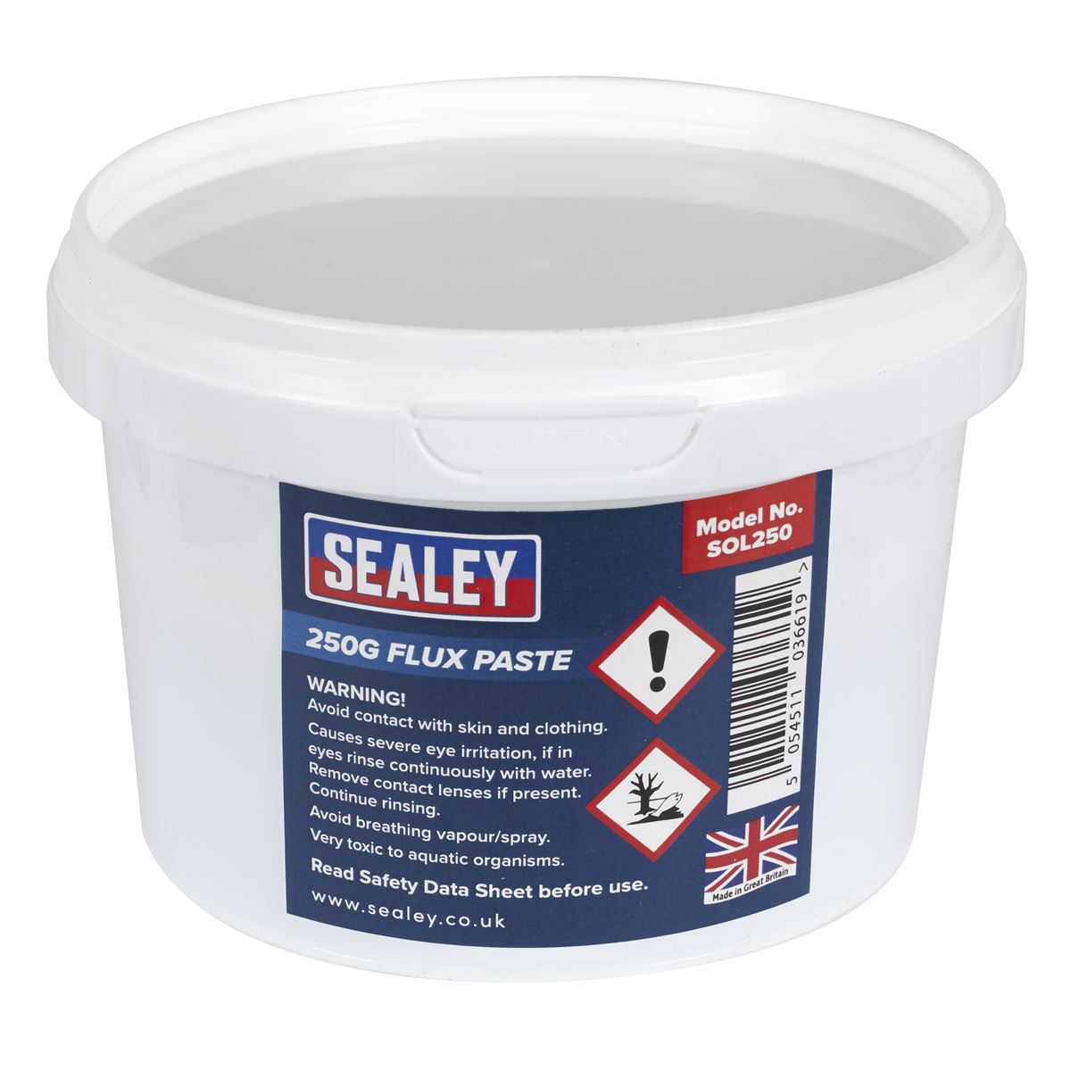 Sealey SOL250 Flux Paste 250g Tub Sealey