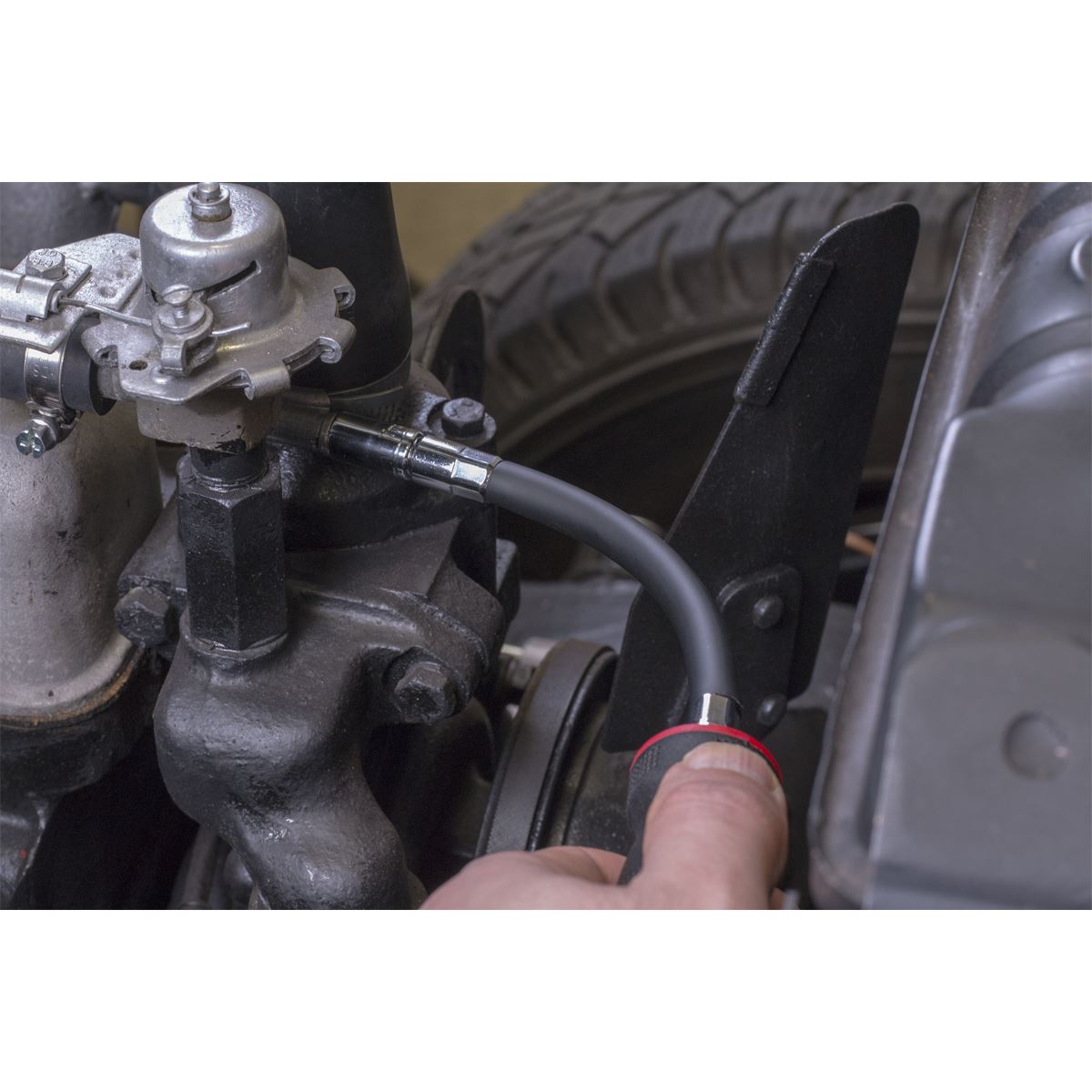 Sealey VS063 Flexible Hose Clip Nut Driver Set 4pc 5 6 & 7mm Sealey