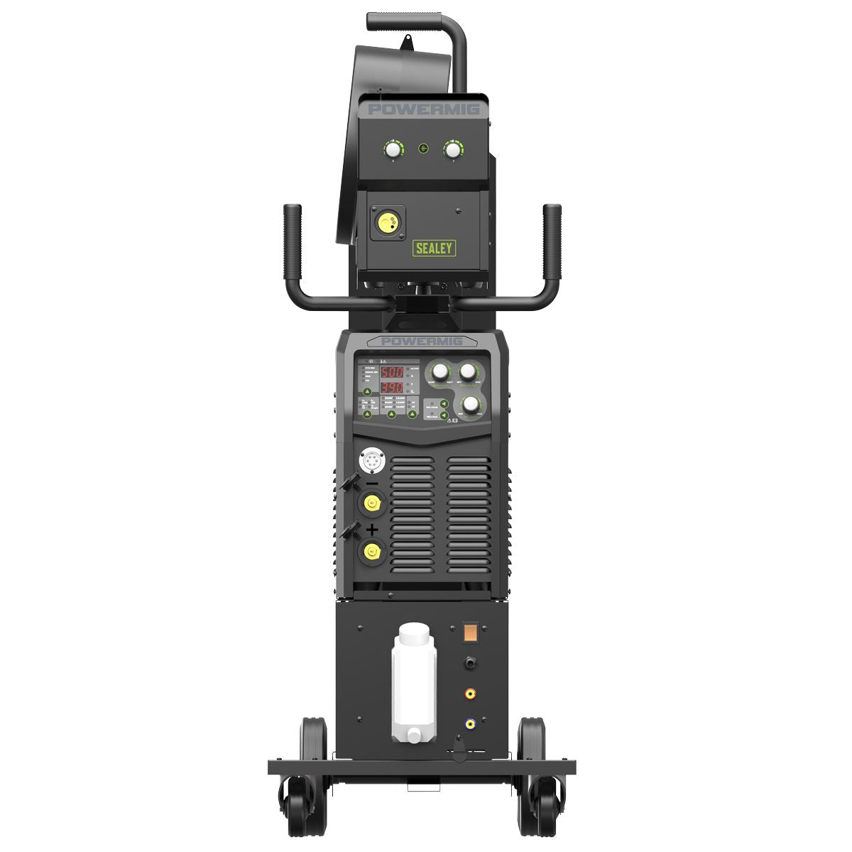Sealey POWERMIG500Wi 500A Professional Gas/Gasless MIG/MMA/TIG Inverter Welder With Portable Wire Feeder & Water Cooler 415V 3ph Sealey