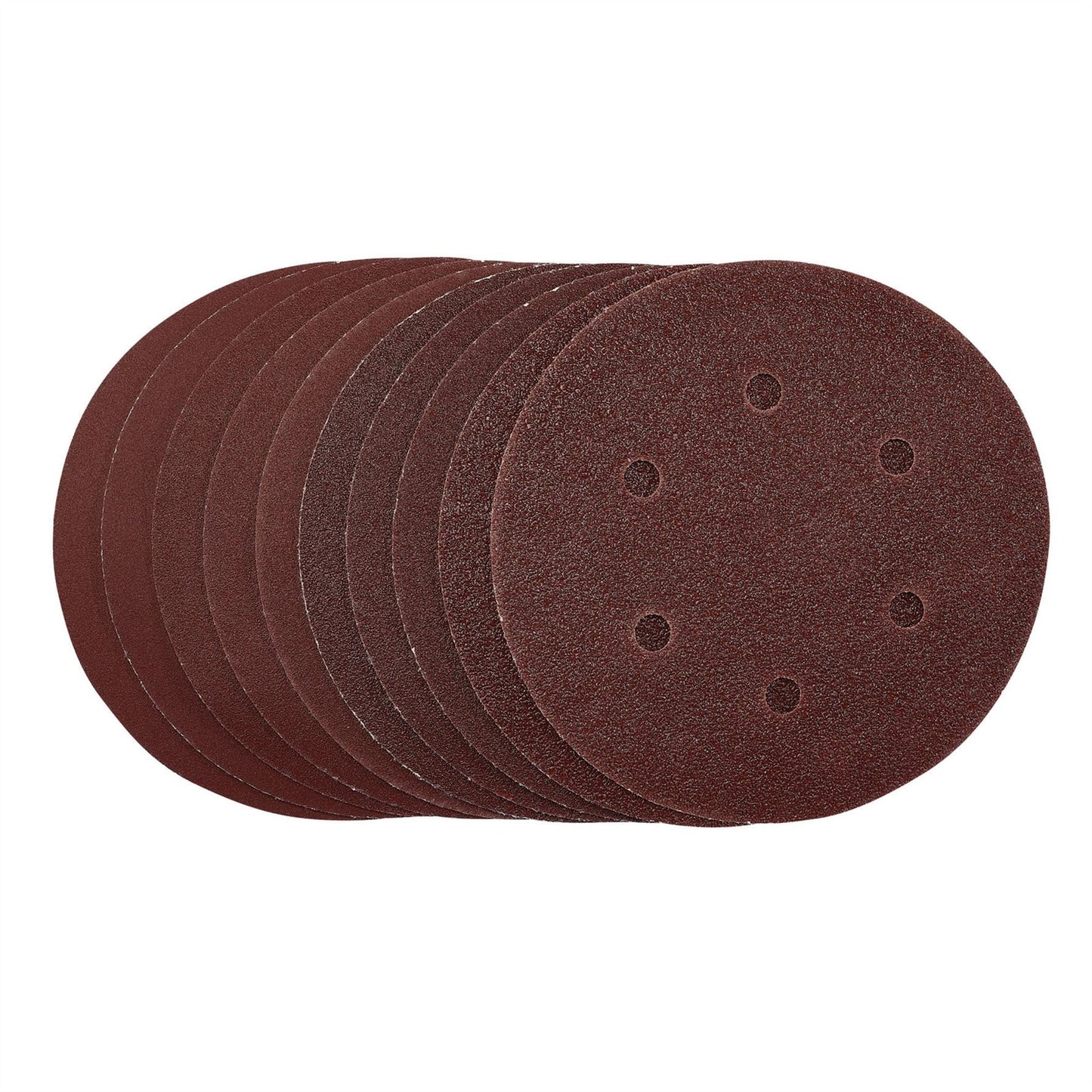 Draper 55069 Sanding Discs 150mm Hook & Loop Assorted Grit Pack of 10 Draper