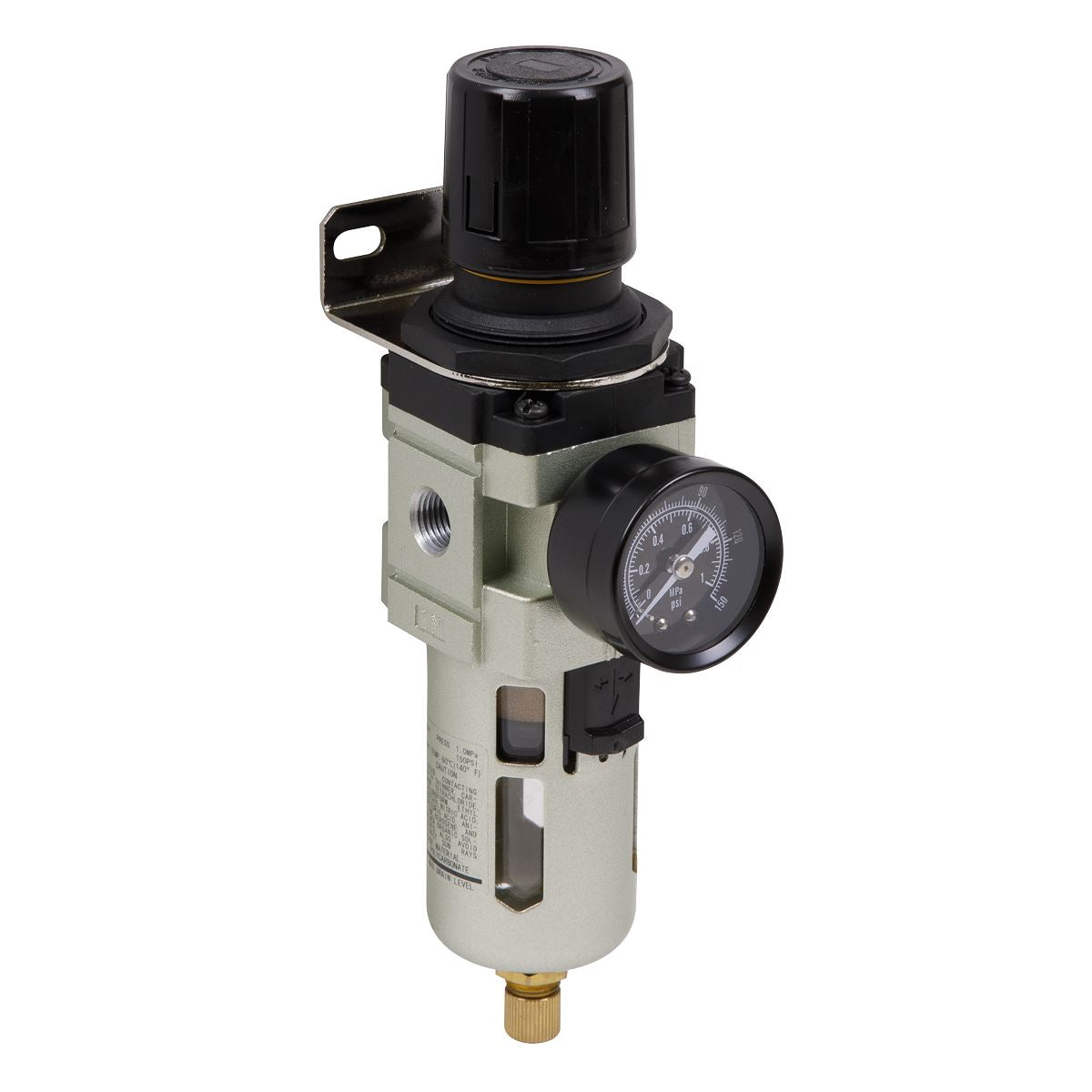 Sealey SA106FR Air Filter/Regulator Max. Airflow 70cfm Sealey