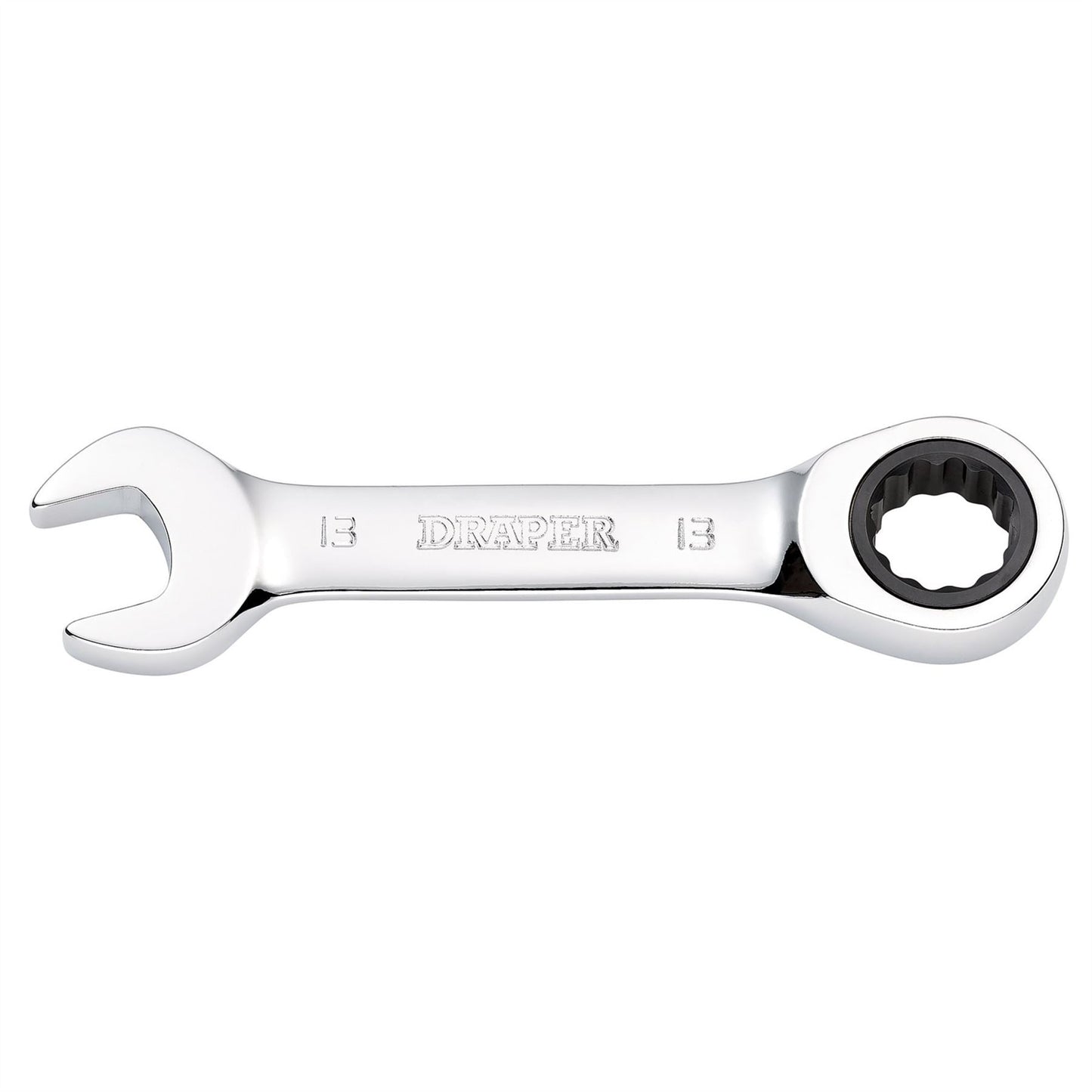Draper 27891 HI-TORQ® Metric Stubby Ratchet Combination Spanner 13mm Draper