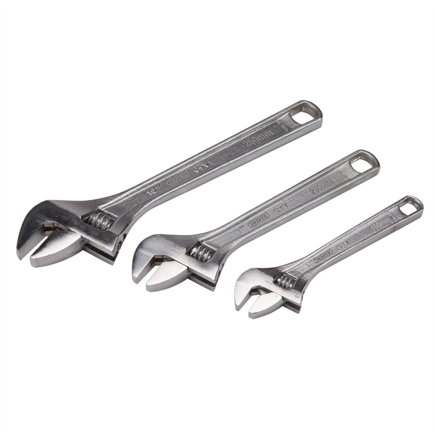 Draper 70409 Adjustable Wrench Set 3 Piece Draper