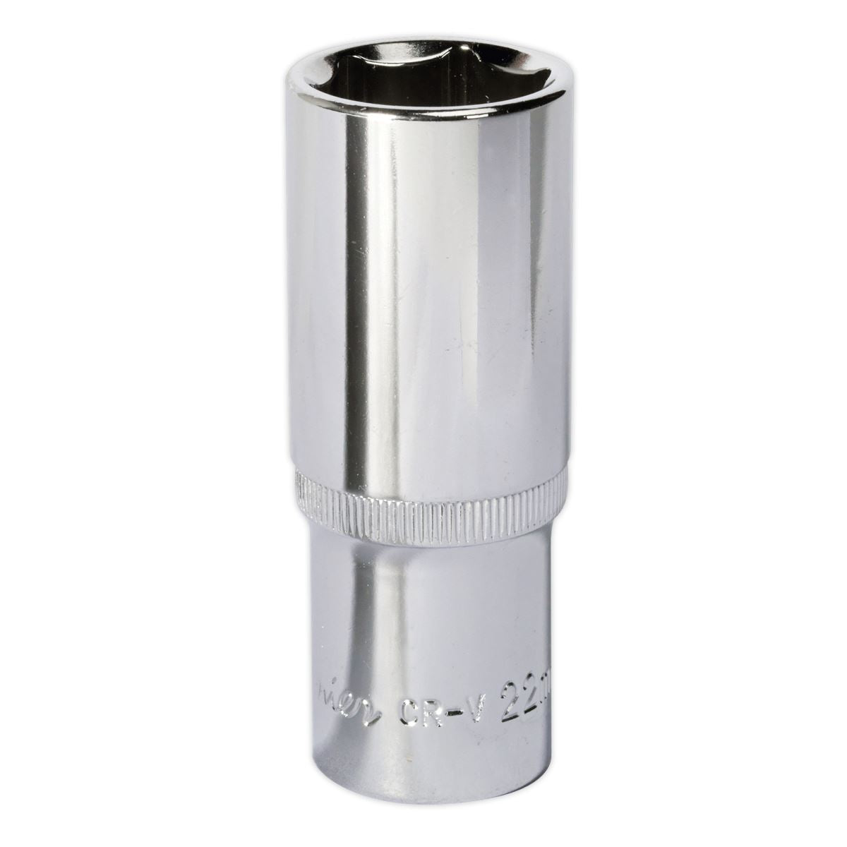 Sealey SP1222D WallDrive® Socket 22mm Deep 1/2"Sq Drive Fully Polished Sealey