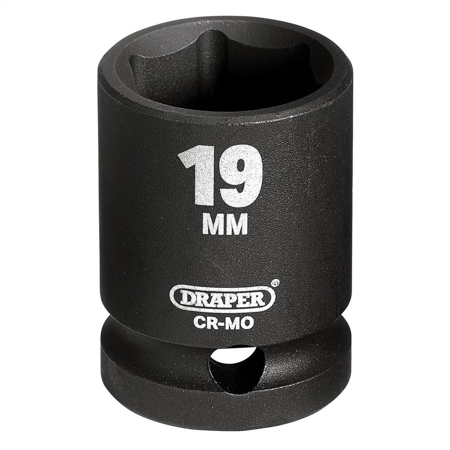 Draper 28503 Expert HI-TORQ® Impact Socket 1/2" Sq. Dr. 19mm Draper