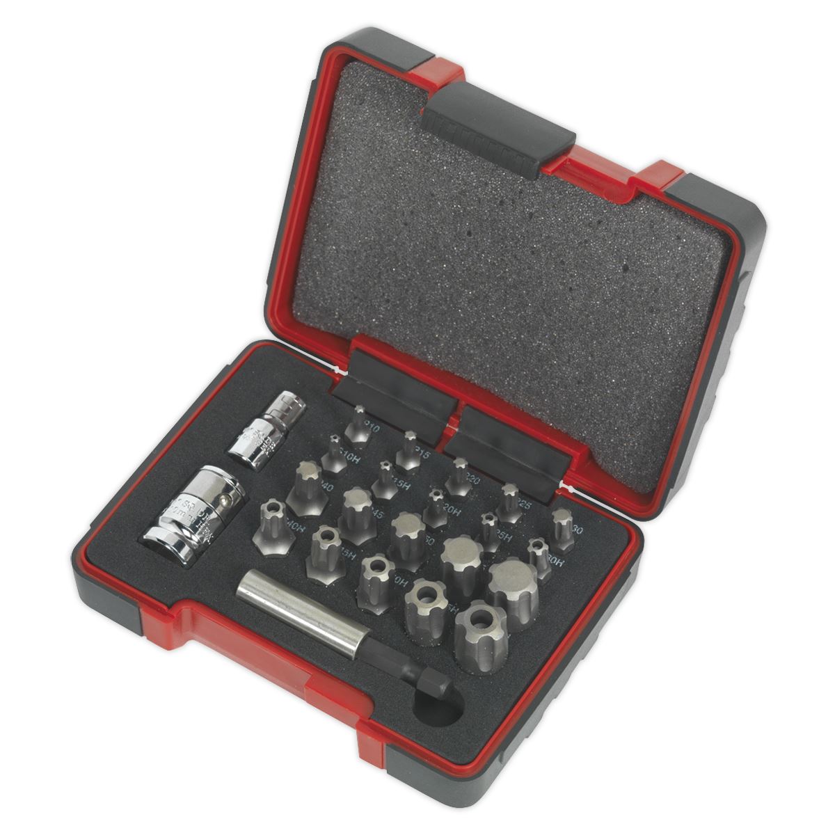 Sealey AK6226 TRX-P* & Security TRX-TS* Bit Set 23pc 1/4" & 3/8"Sq Drive Sealey