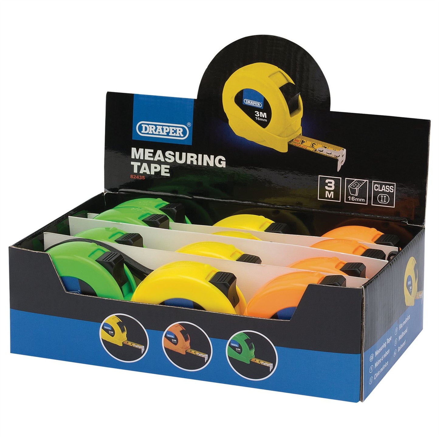 Draper 82435 Measuring Tape 3m/10ft x 16mm Draper