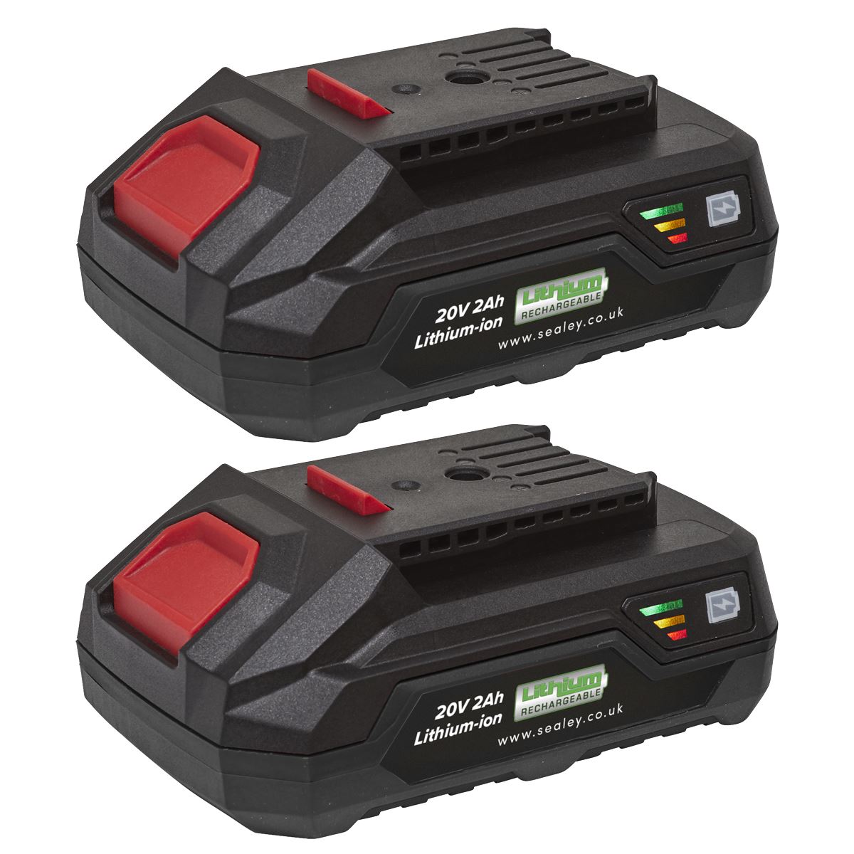 Sealey BK02 Power Tool Battery Pack 20V 2Ah Kit for SV20 Series Sealey