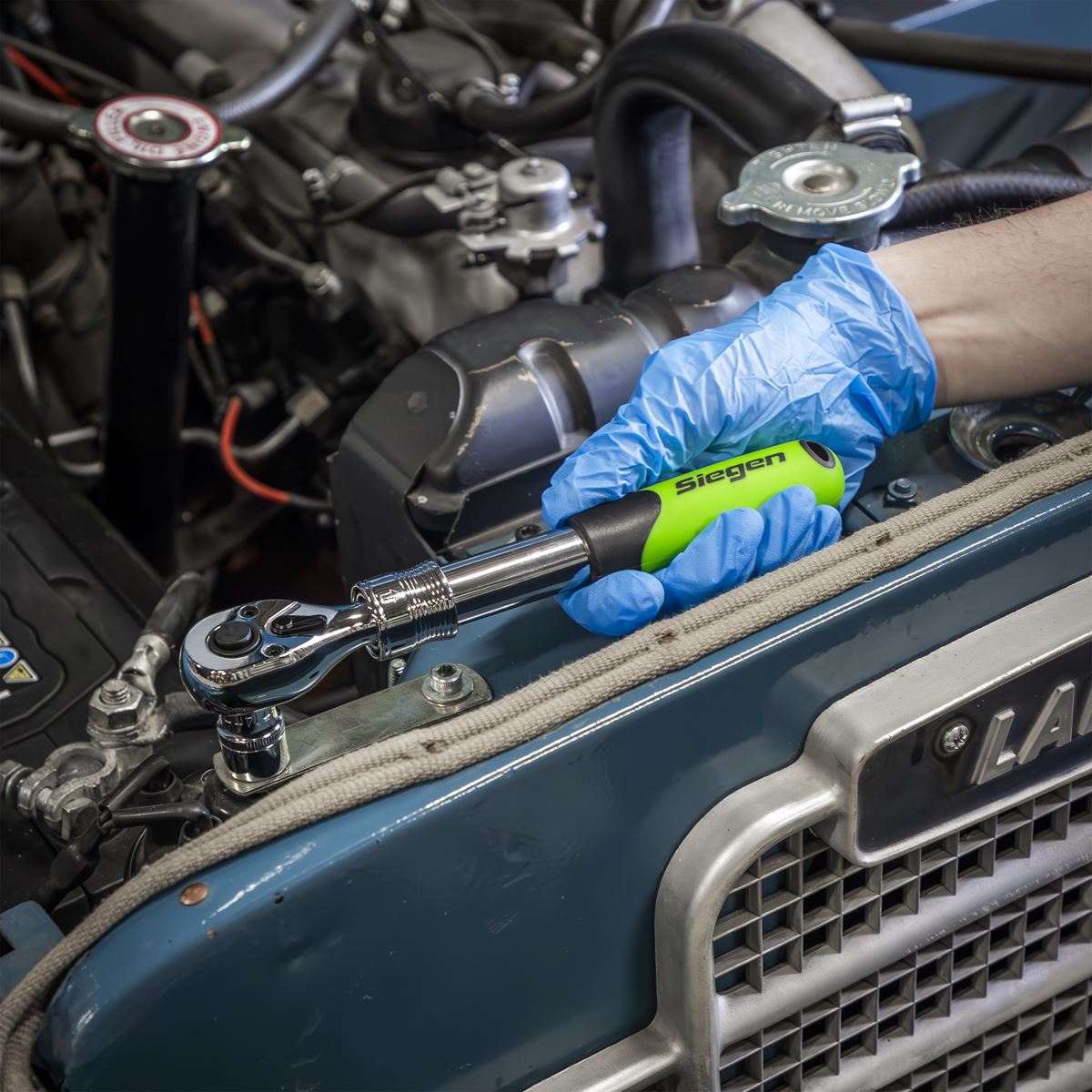 Siegen S01285 Ratchet Wrench Set Extendable 3 Piece 1/4", 3/8", 1/2" Siegen