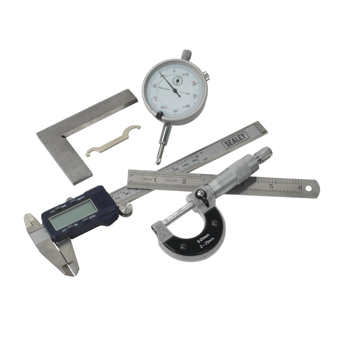 Sealey AK96SET Measuring Tool Set 5pc Sealey