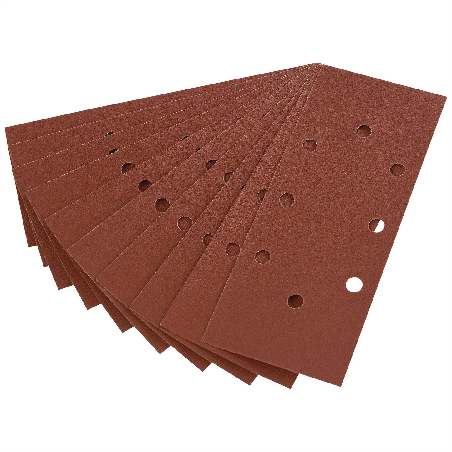 Draper 63633 232 x 92mm 120 Grit Aluminium Oxide Sanding Sheets for 63128 Random Orbit Sander Pack of 10 Draper