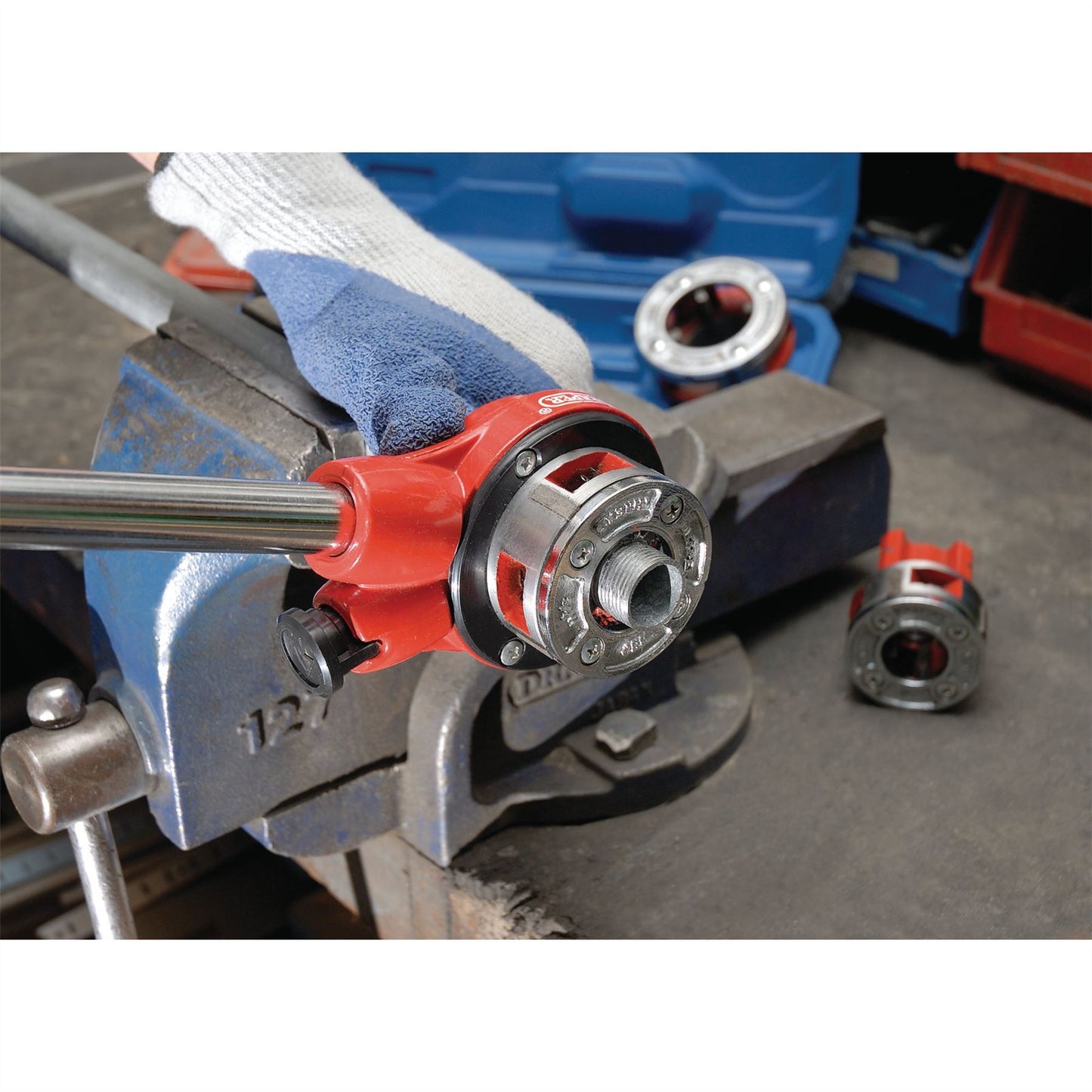 Draper 22498 Imperial Ratchet Pipe Threading Kit 7 Piece Draper