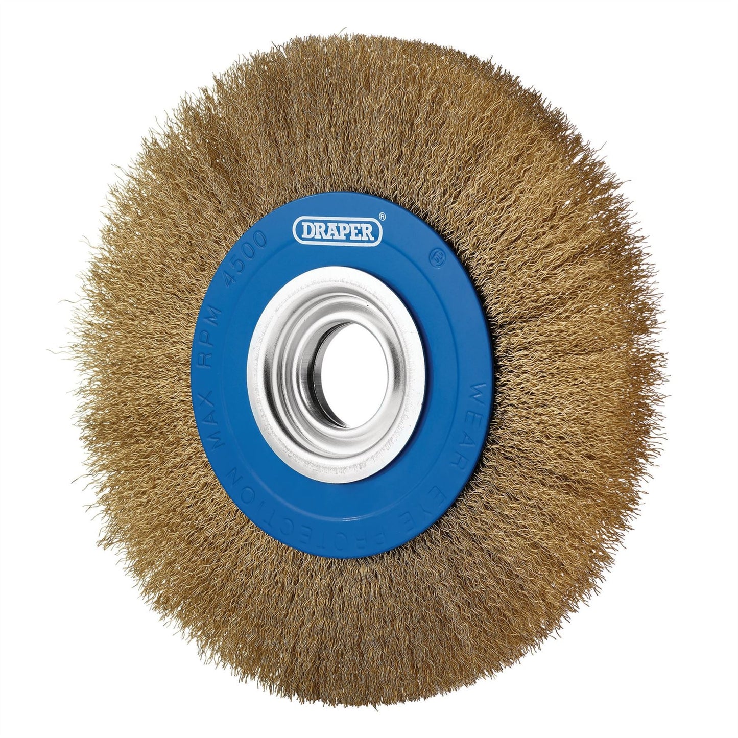 Draper 08067 Brassed Steel Bench Grinder Wire Wheel Brush 200 x 31.75mm Draper