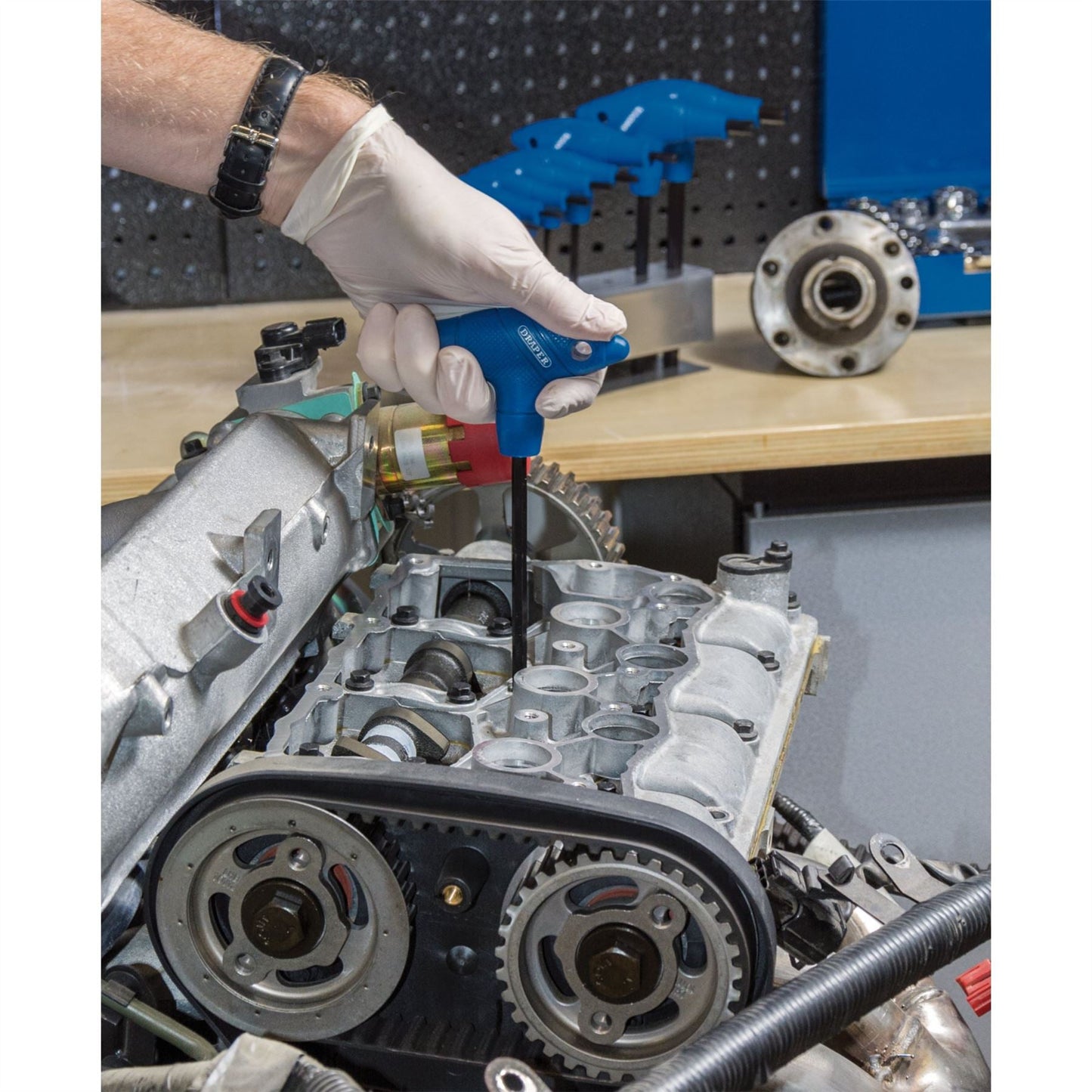 Draper 33869 Metric T-Handle Hex Key Set 10 Piece Draper