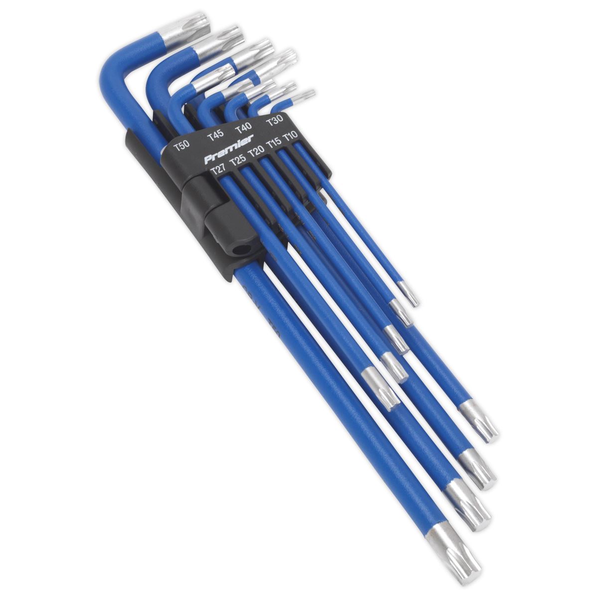 Sealey AK7184 TRX-Star* Key Set 9pc Extra-Long Anti-Slip Display Box of 10 Sealey