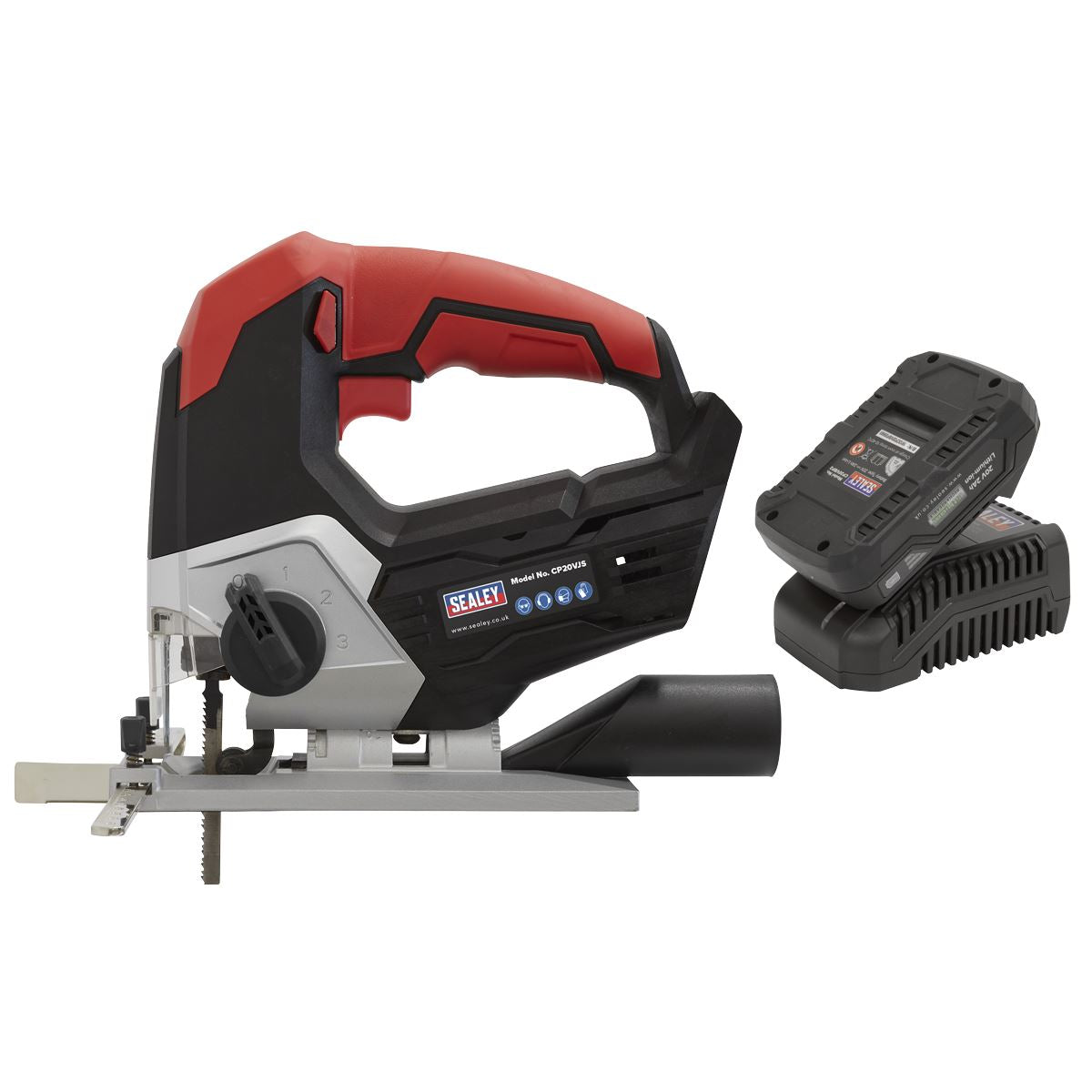 Sealey CP20VJSKIT1 Cordless Jigsaw Kit 20V 2Ah SV20 Series Sealey