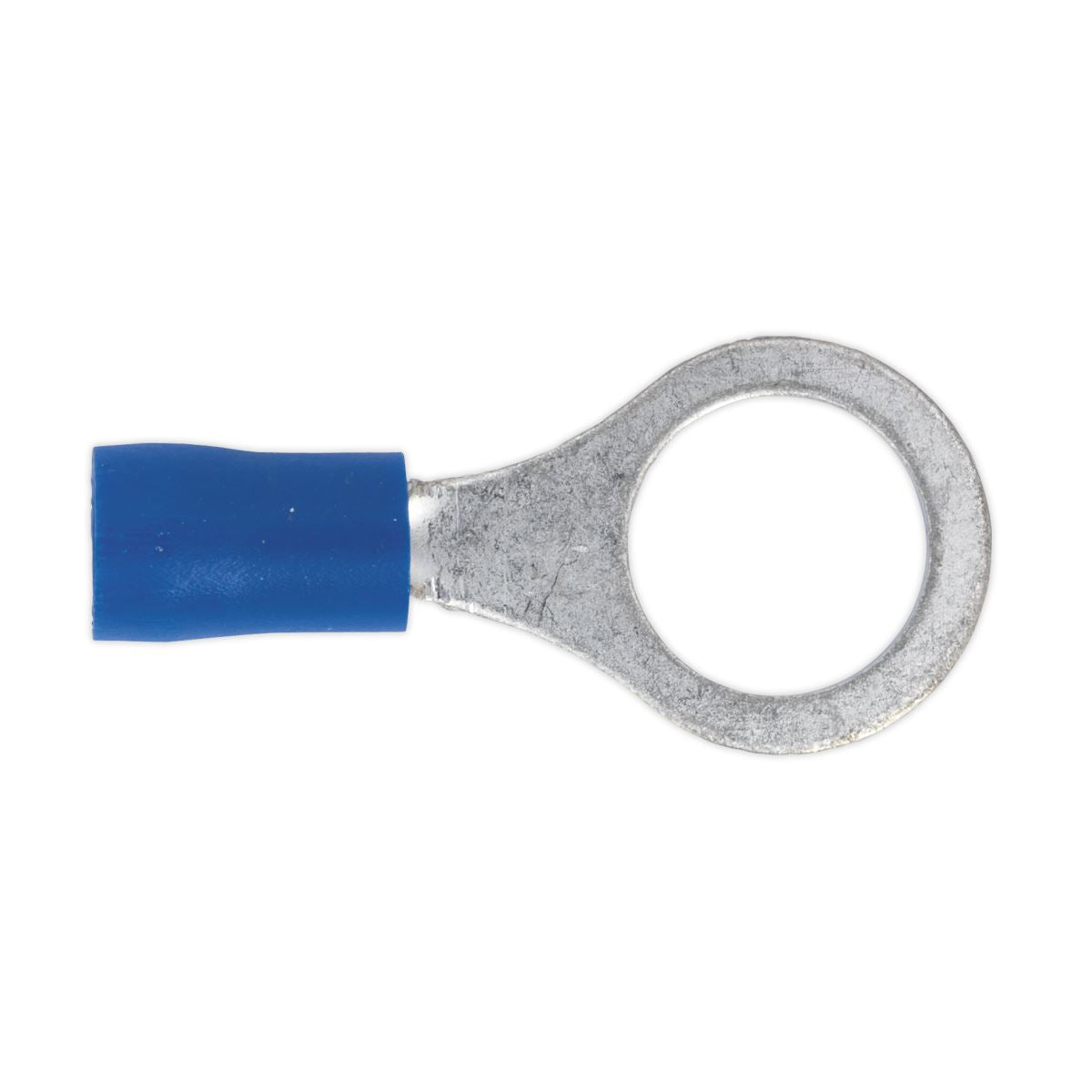 Sealey BT23 Easy-Entry Ring Terminal Ø10.5mm (3/8") Blue Pack of 100 Sealey