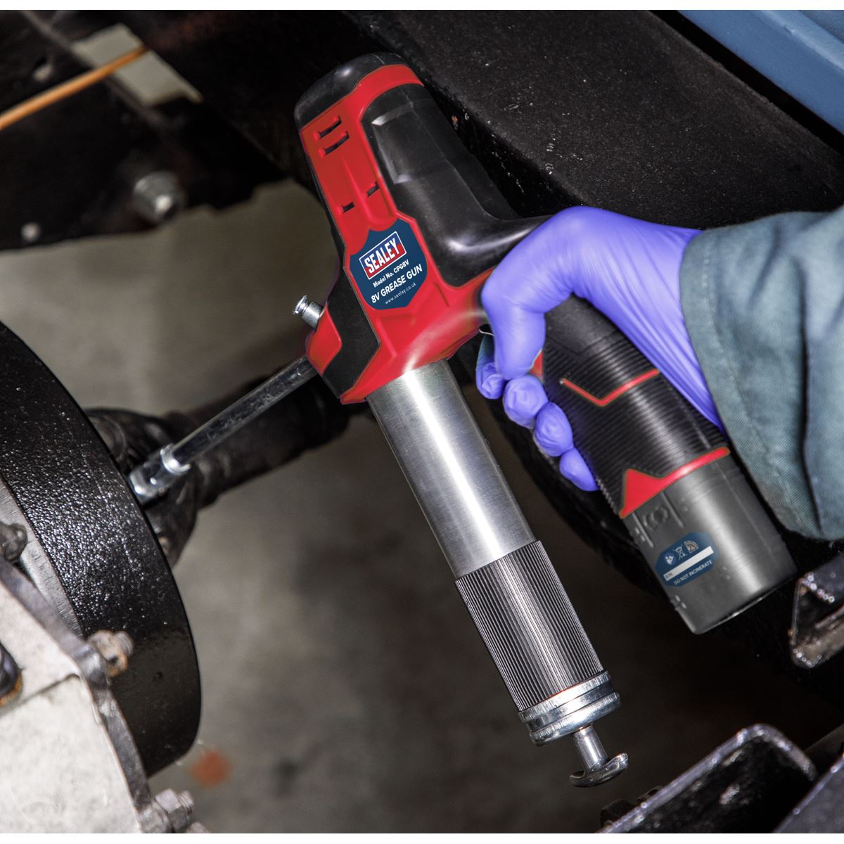 Sealey CPG8V Cordless Grease Gun 8V Sealey
