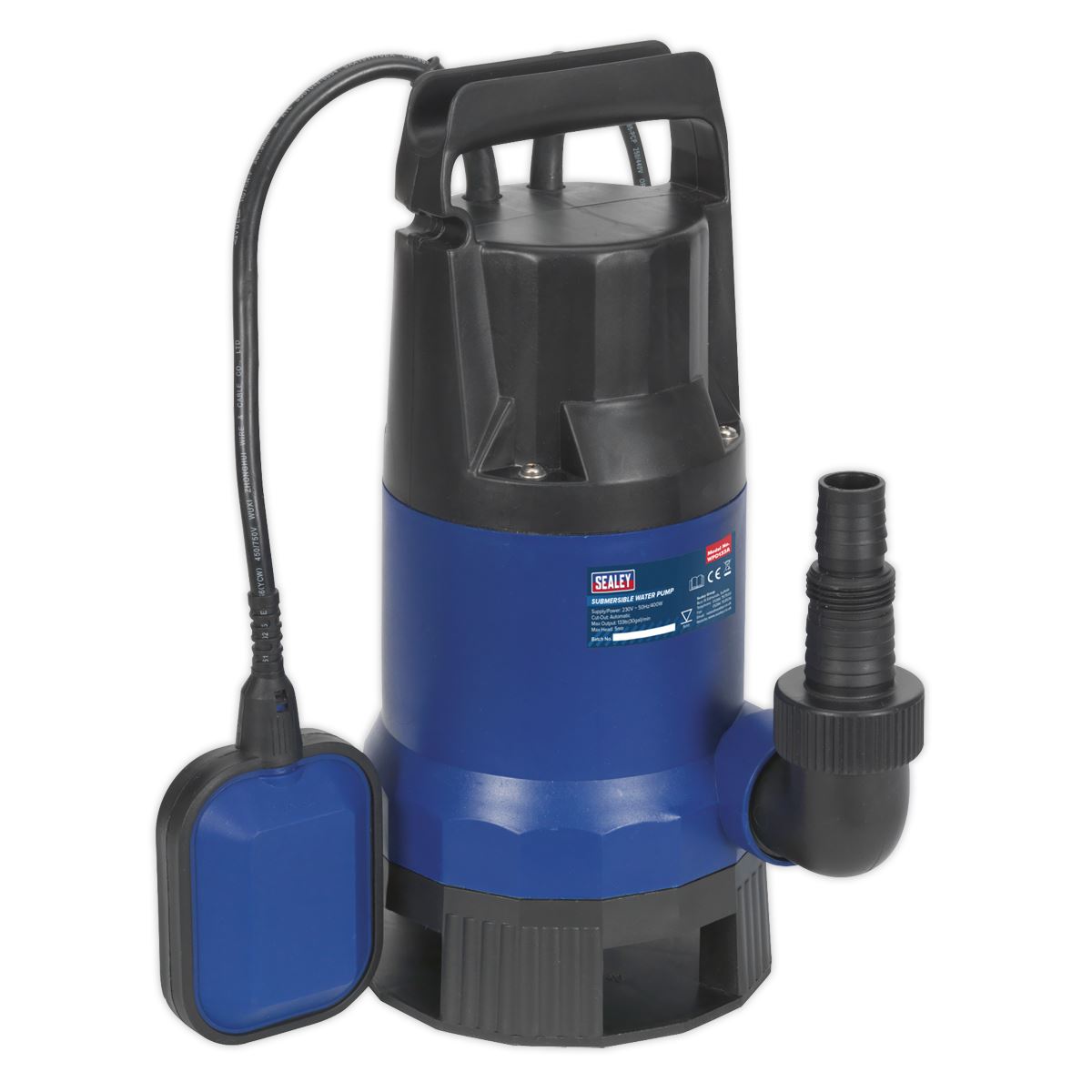 Sealey WPD133A Submersible Dirty Water Pump Automatic 133L/min 230V Sealey