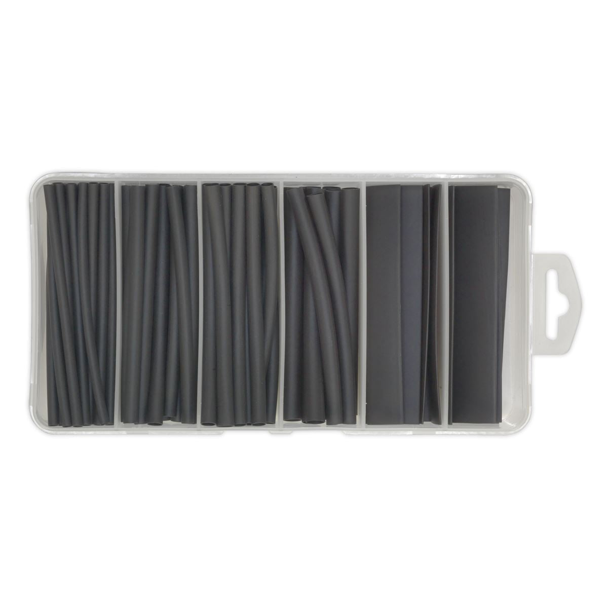 Sealey HST100B Heat Shrink Tubing Assortment 95pc 100mm Black Sealey