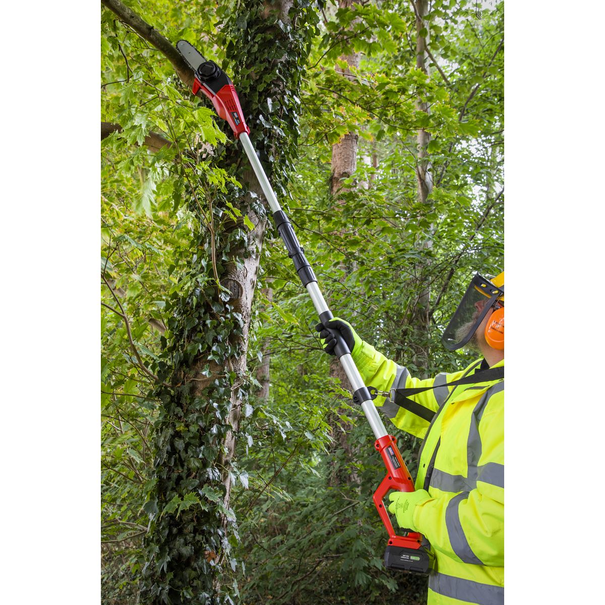 Sealey CP20VTP02 Telescopic Cordless 20cm Chainsaw Kit 20V 4Ah SV20 Series Sealey