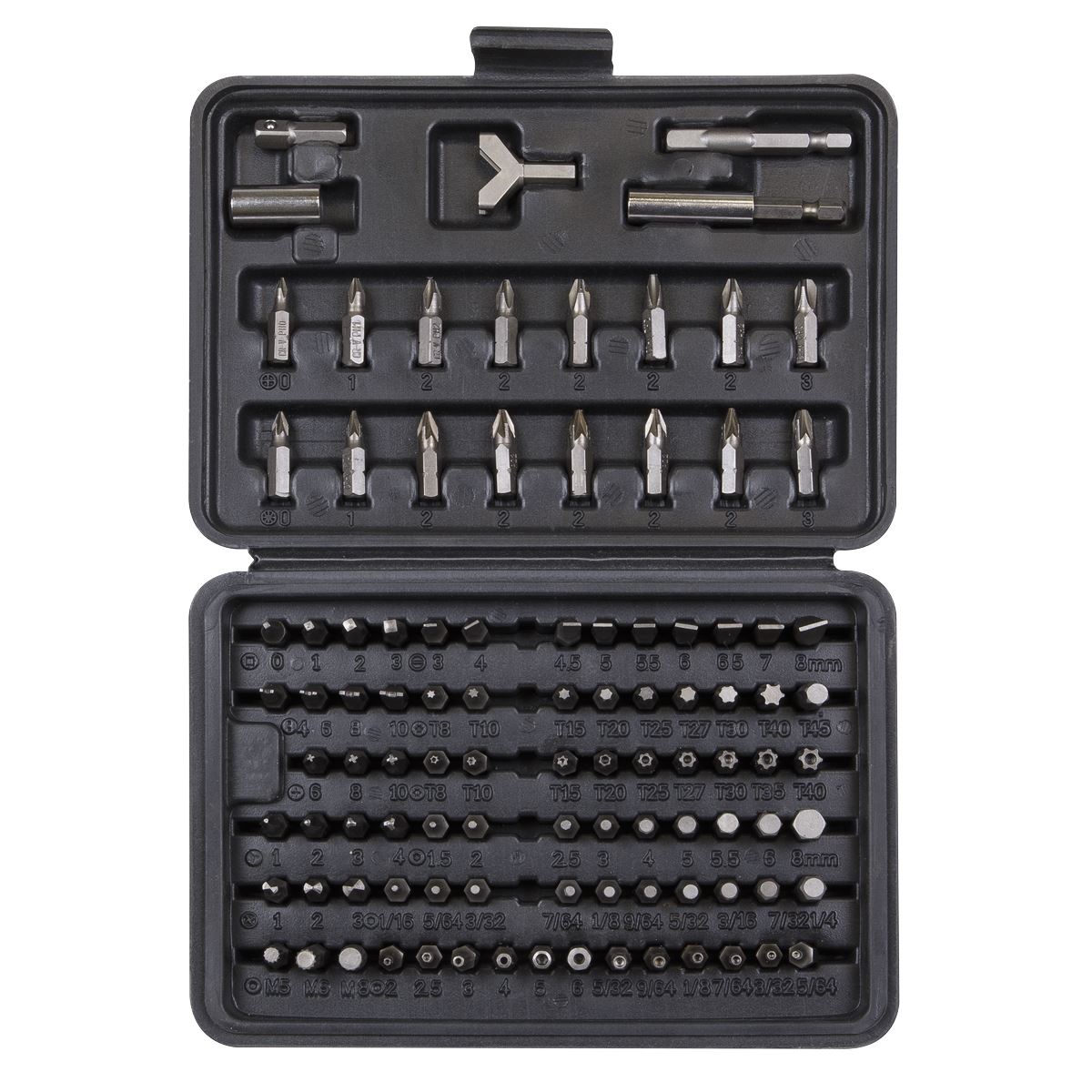Siegen S0473 Power Tool/Security Bit Set 100pc Siegen