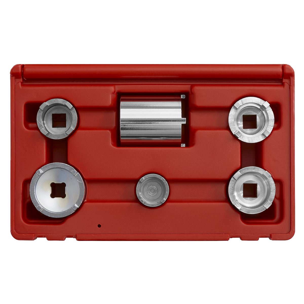 Sealey SMC1 Motorcycle Swingarm Locknut Socket Set 6pc Sealey