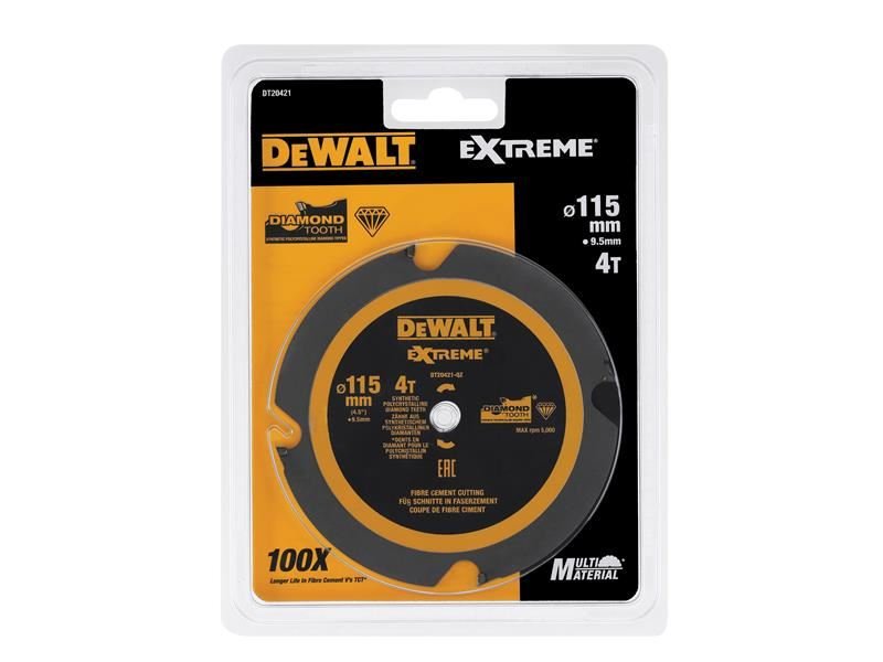 Dewalt Dt20421 Pcd Circular Saw Blade 115 X 9.5mm X 4t Dewalt