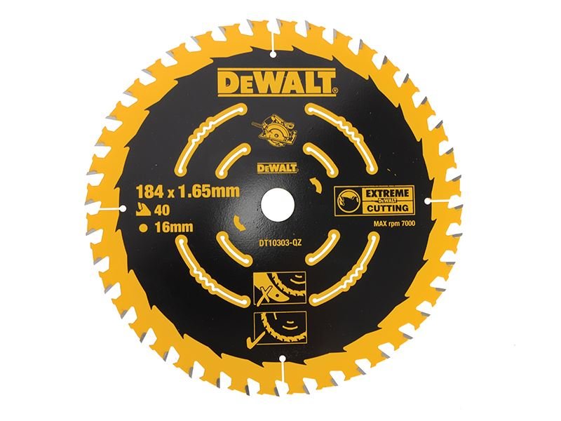 Dewalt Elite Series Framing Circular Saw Blade 184 X 16mm X 40t Dewalt
