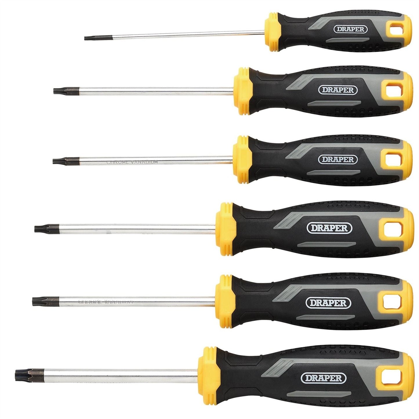 Draper 13435 TX-STAR® Tamperproof Soft Grip Screwdriver Set 6 Piece Draper