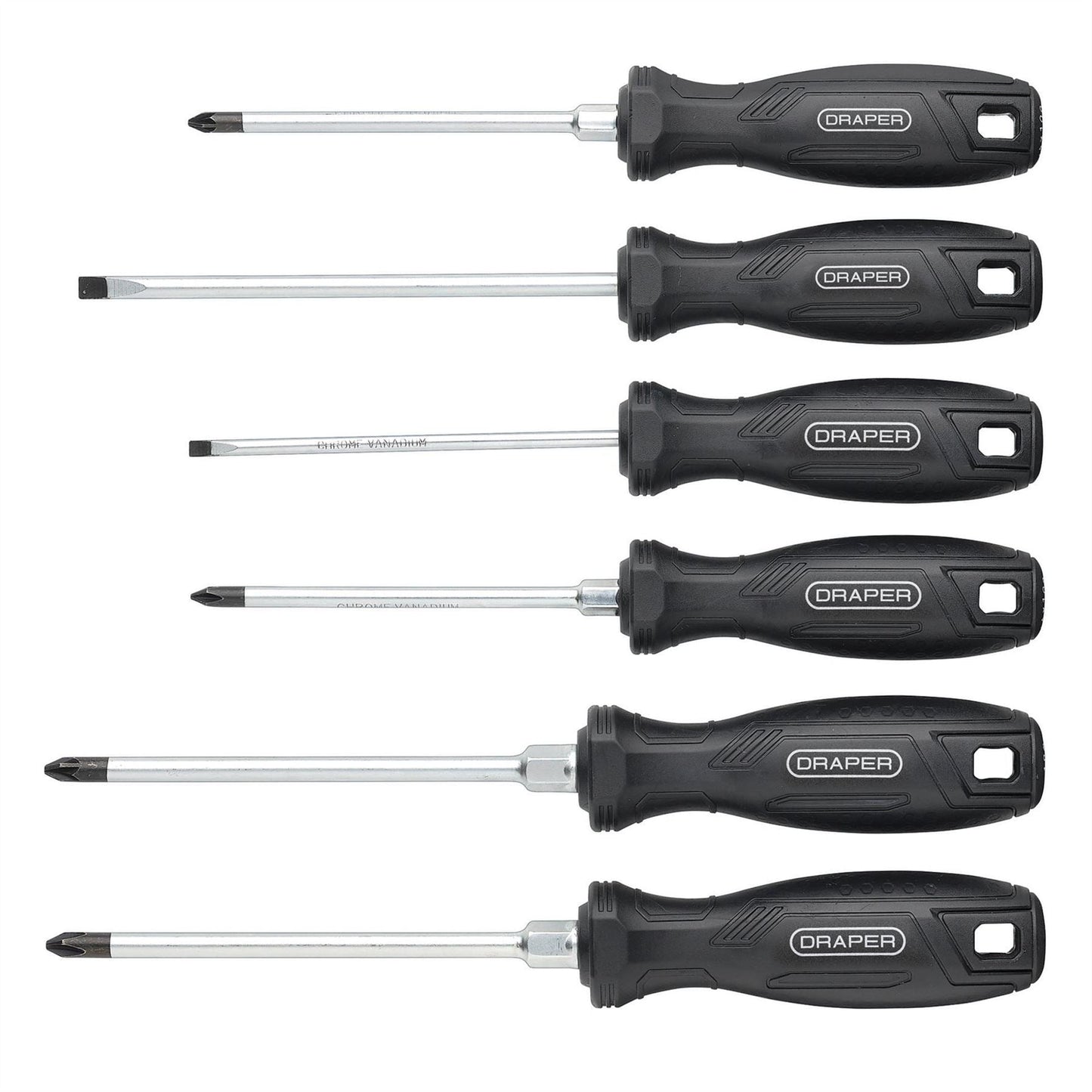 Draper 13582 Hard Grip Screwdriver Set 6 Piece Draper