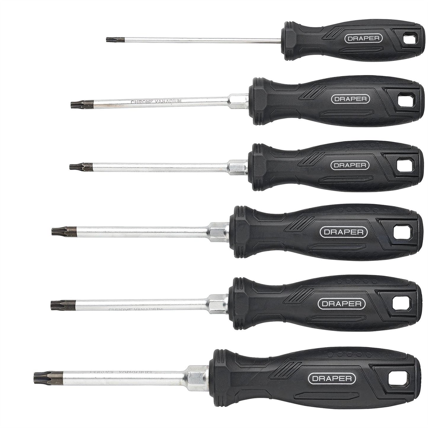 Draper 13586 TX-STAR® Tamperproof Hard Grip Screwdriver Set 6 Piece Draper