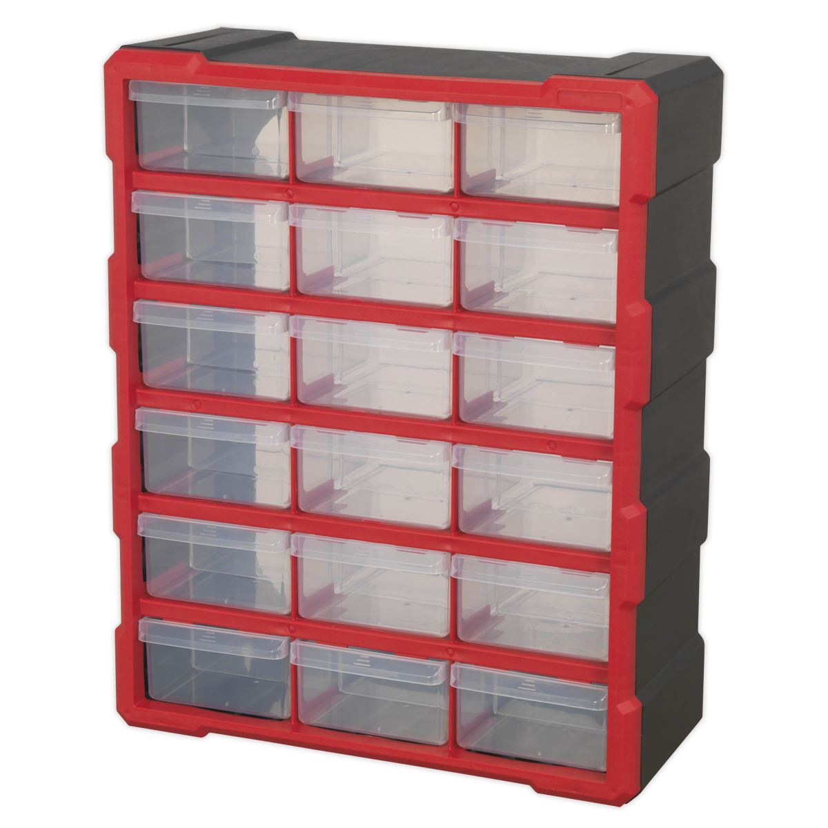 Sealey APDC18R Cabinet Box 18 Drawer - Red/Black Sealey