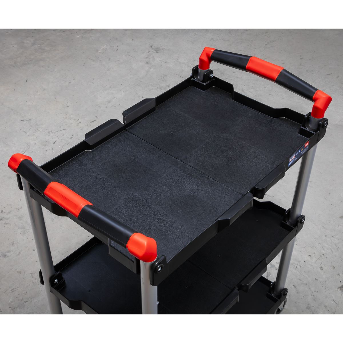 Sealey CX314 Folding Workshop Trolley 3-Level Sealey