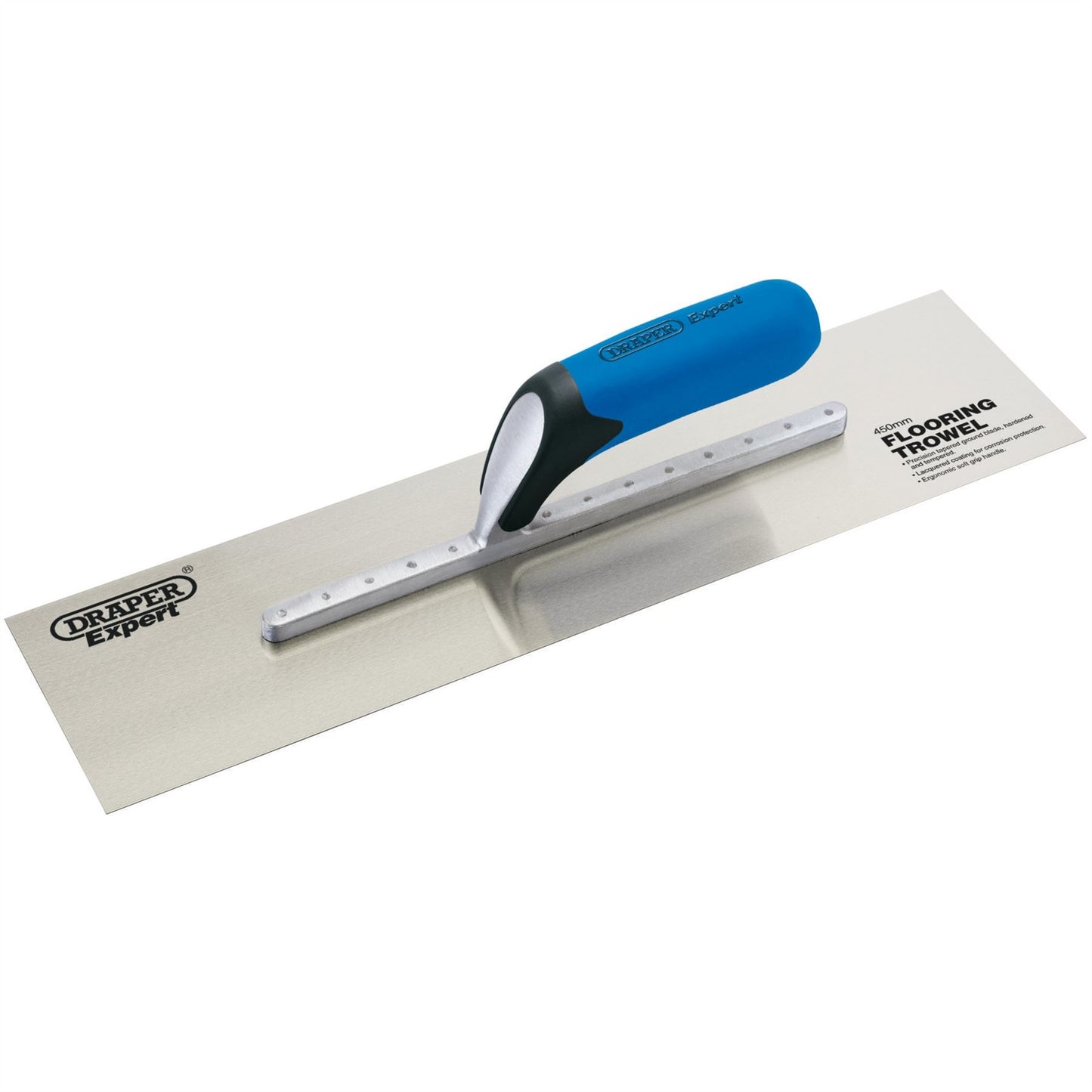 Draper 82149 Soft Grip Stainless Steel Plastering Trowel 455mm Draper