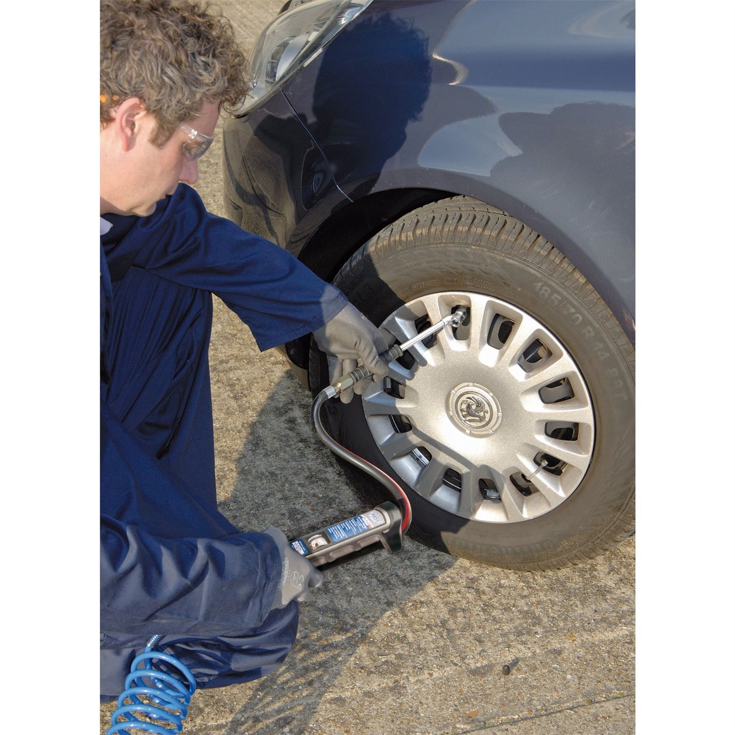 Draper 16234 Expert Hi-Flo Air Line Inflator With Twin Open Ended Connector Draper