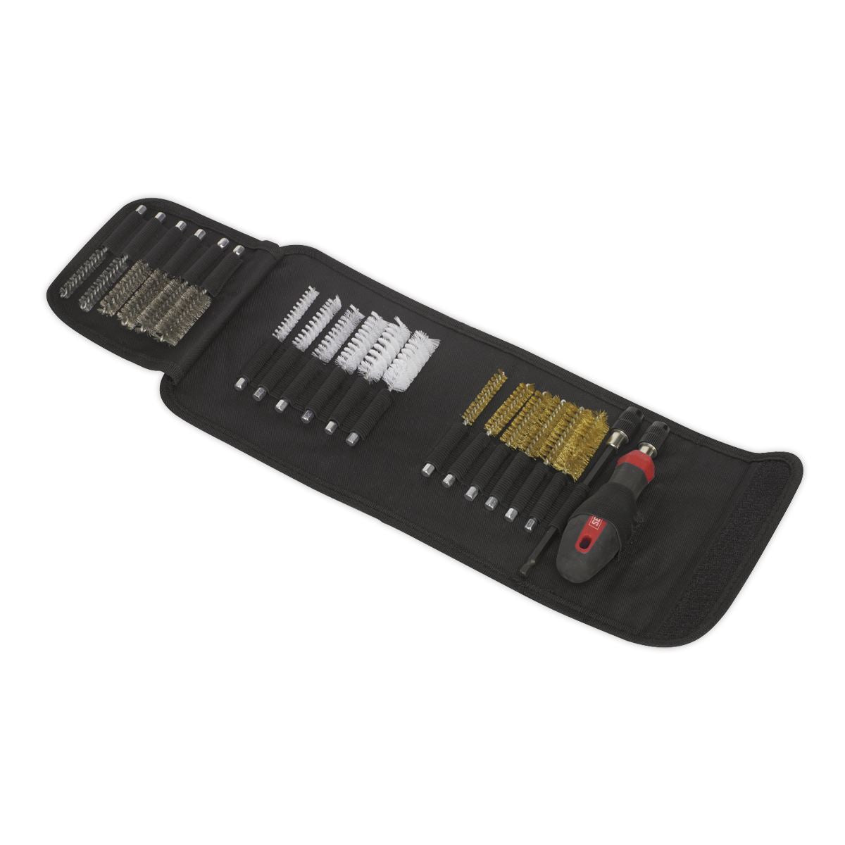 Sealey VS1800 Cleaning & Decarbonising Brush Set 20pc Sealey