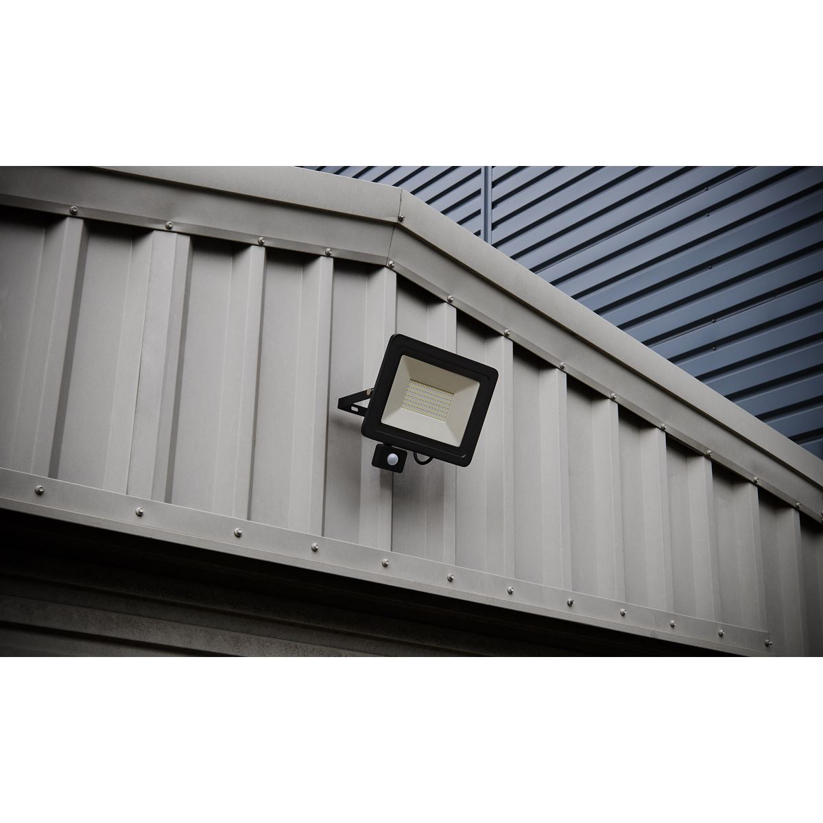 Sealey LED113PIR Extra-Slim Floodlight with PIR Sensor 50W SMD LED Sealey