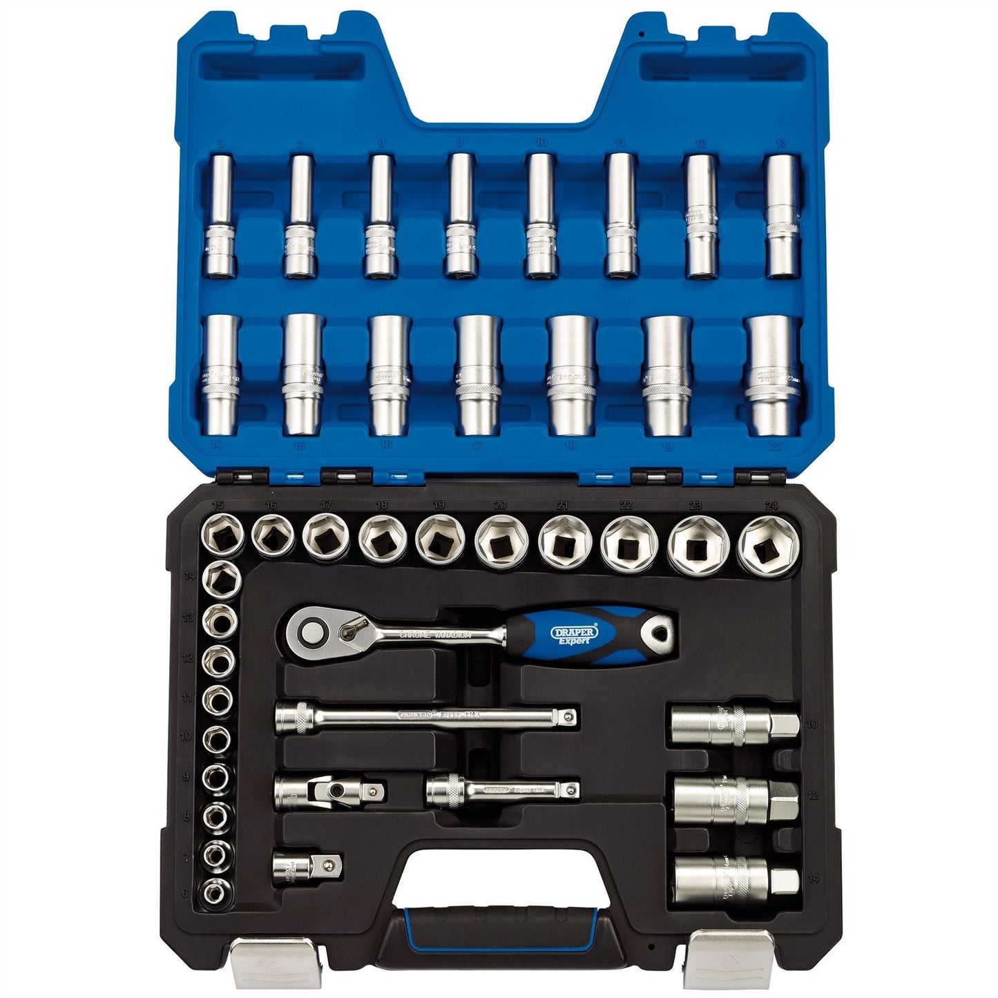 Draper 16451 Metric Socket Set 3/8" Sq. Dr. 42 Piece Draper