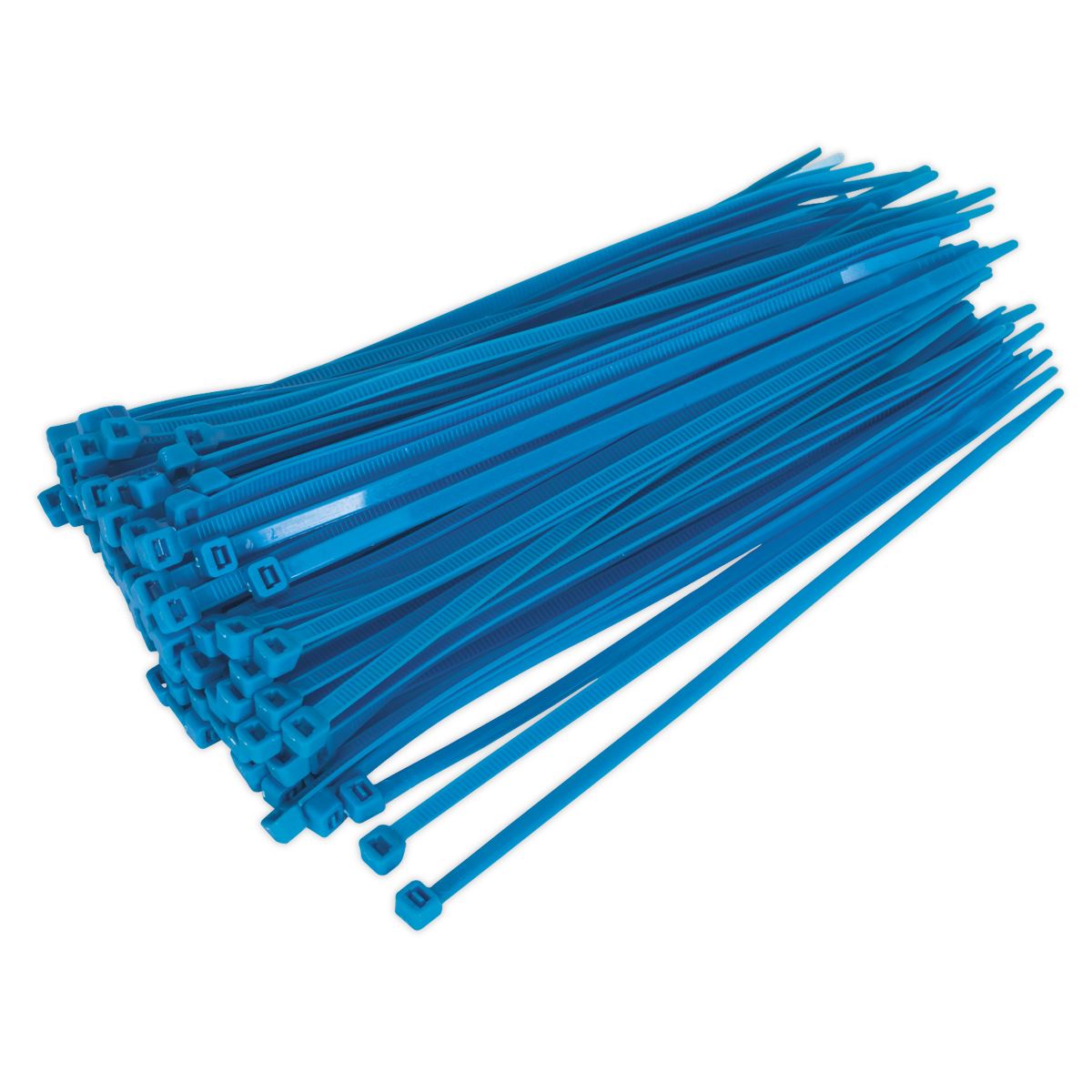 Sealey CT20048P100B Cable Tie 200 x 4.4mm Blue Pack of 100 Sealey
