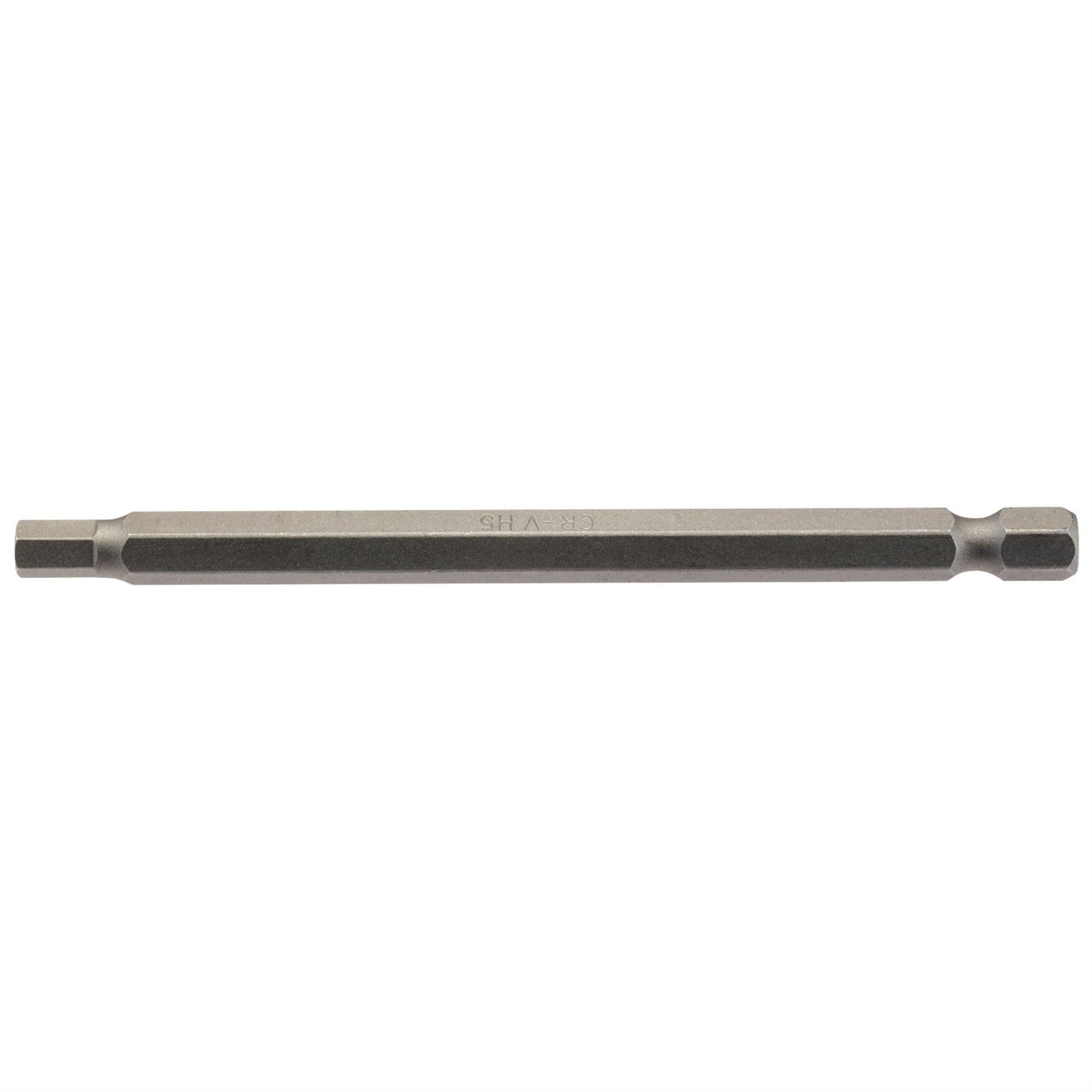 Draper 64374 Hexagonal Insert Bit 5mm 1/4" Hex 100mm Long Pack of 1 Draper