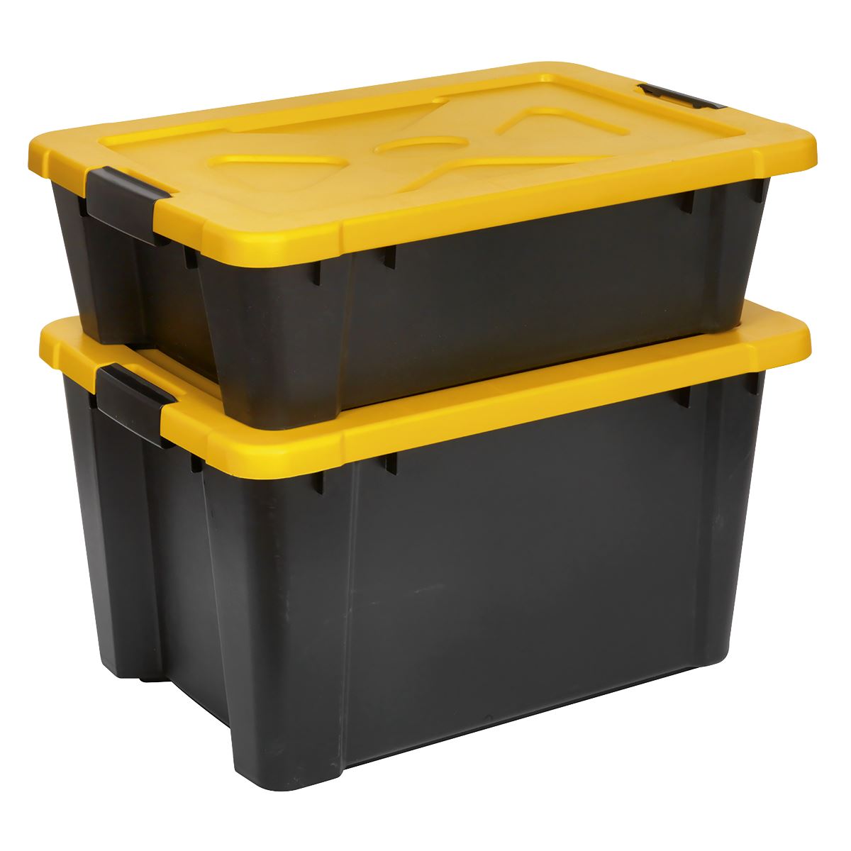 Sealey APB27 Composite Stackable Storage Box with Lid 27L Sealey