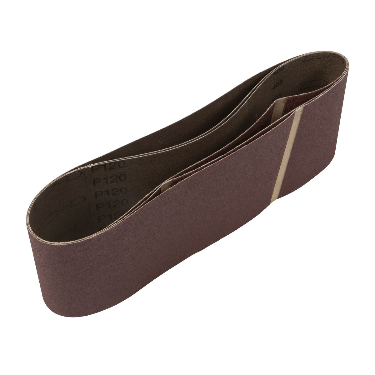 Sealey CB161120/3 Sanding Belt 100 x 610mm 120Grit - Pack of 3 Sealey