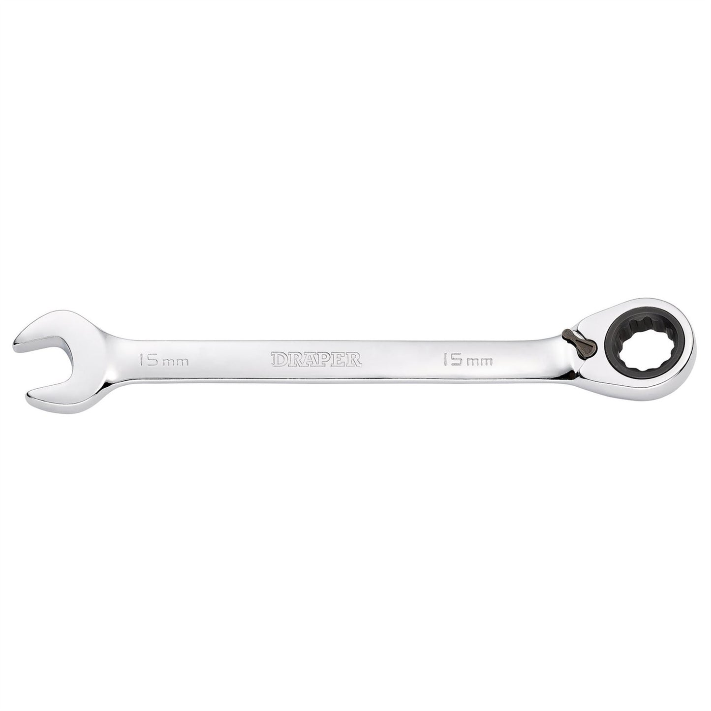 Draper 52003 HI-TORQ® Metric Reversible Ratcheting Combination Spanner 15mm Draper