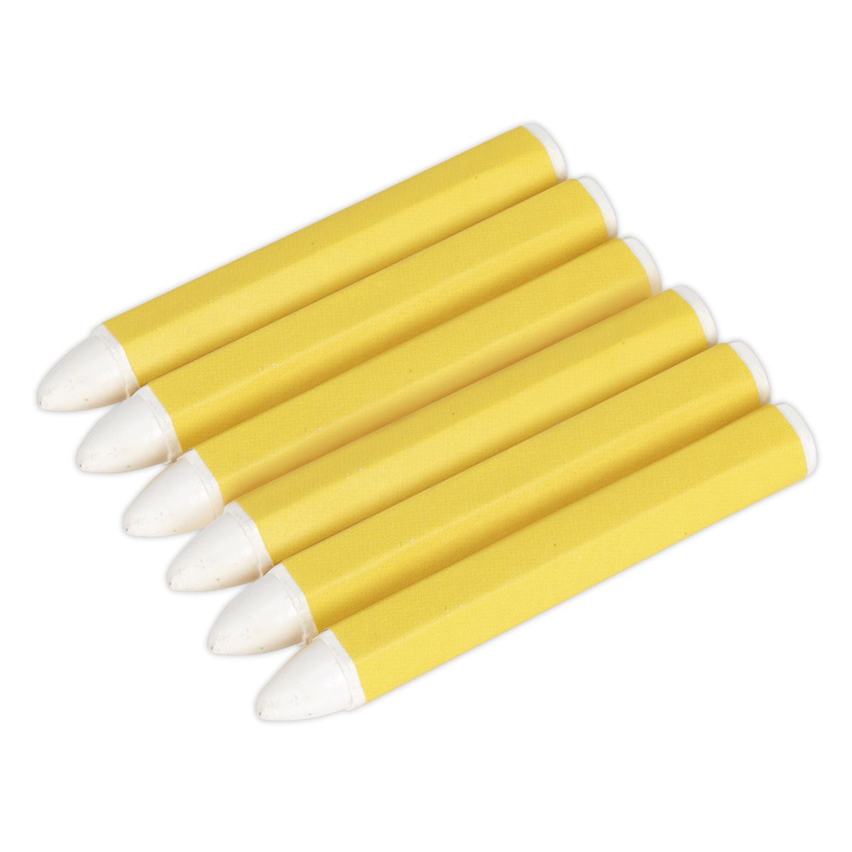 Sealey TST13 Tyre Marking Crayon - White Pack of 6 Sealey