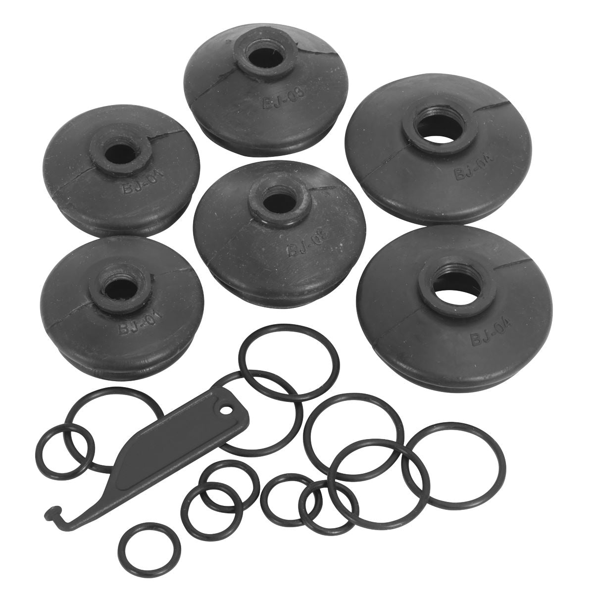 Sealey RJC01 Ball Joint Dust Covers - Car Pack of 6 Assorted Sealey