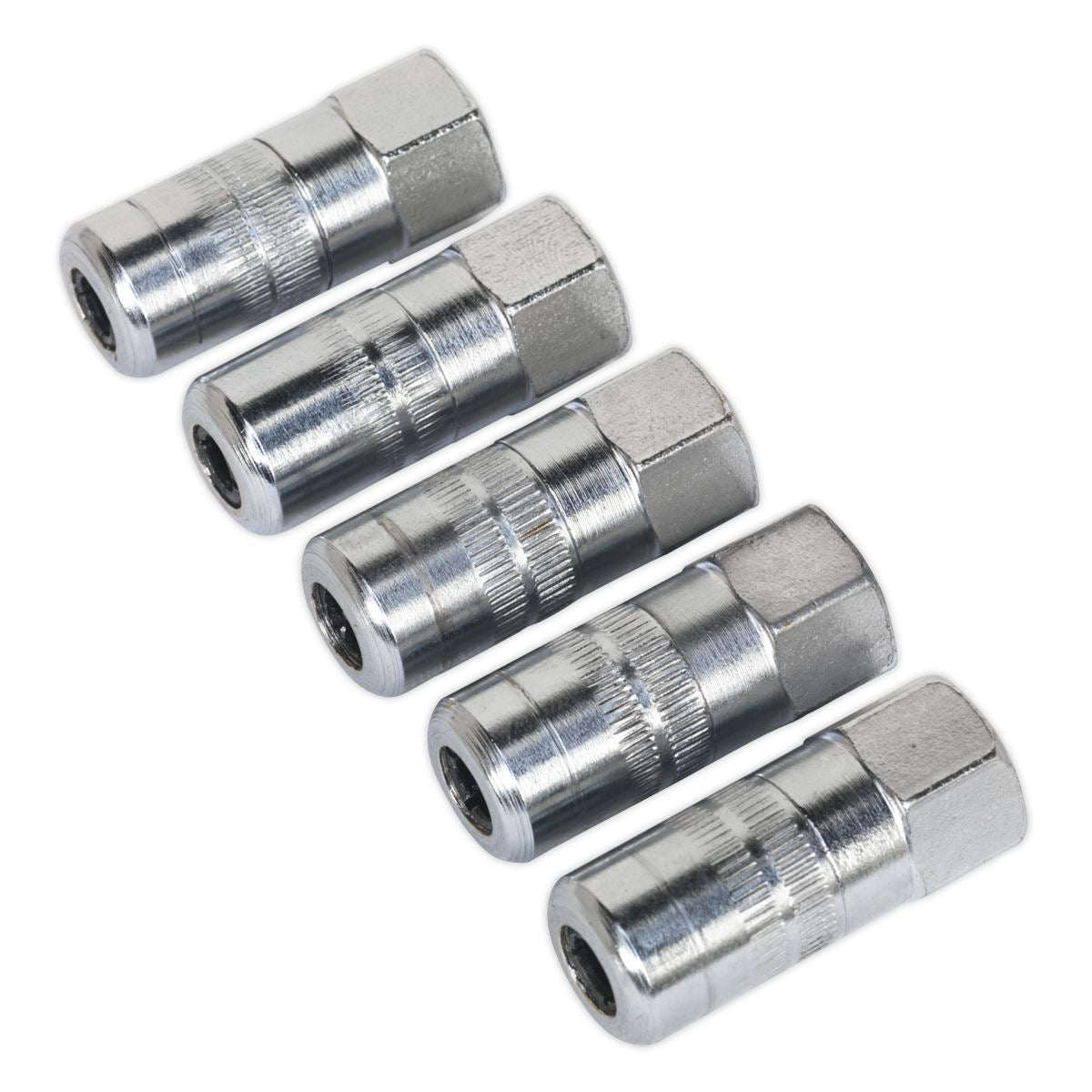 Sealey GGE5 Hydraulic Connector 4-Jaw Heavy-Duty 1/8"BSP Pack of 5 Sealey