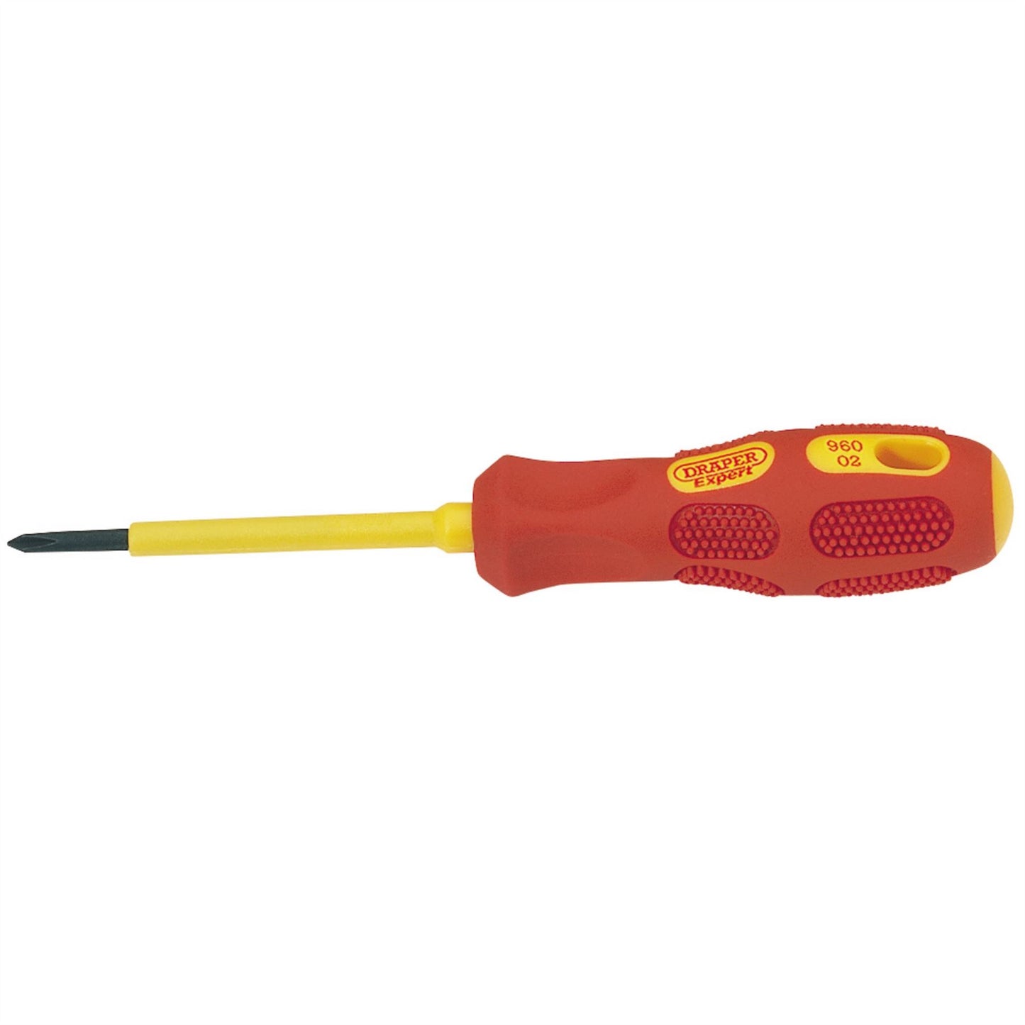 Draper 69224 VDE Approved Fully Insulated Cross Slot Screwdriver No.0 x 60mm Sold Loose Draper